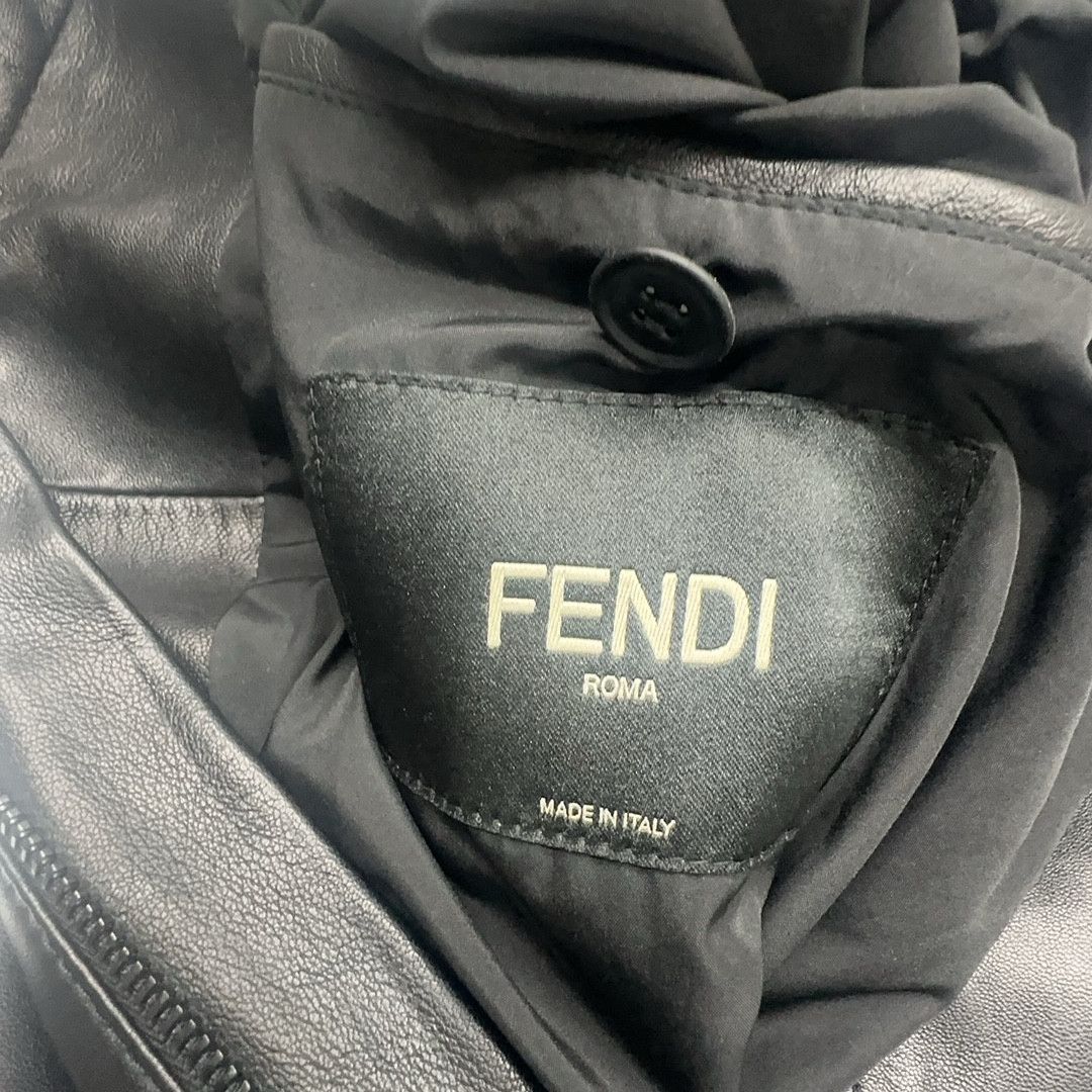 Fendi Fendi Monster Leather Biker Jacket Size 50 Size US M / EU 48-50 / 2 - 4 Thumbnail