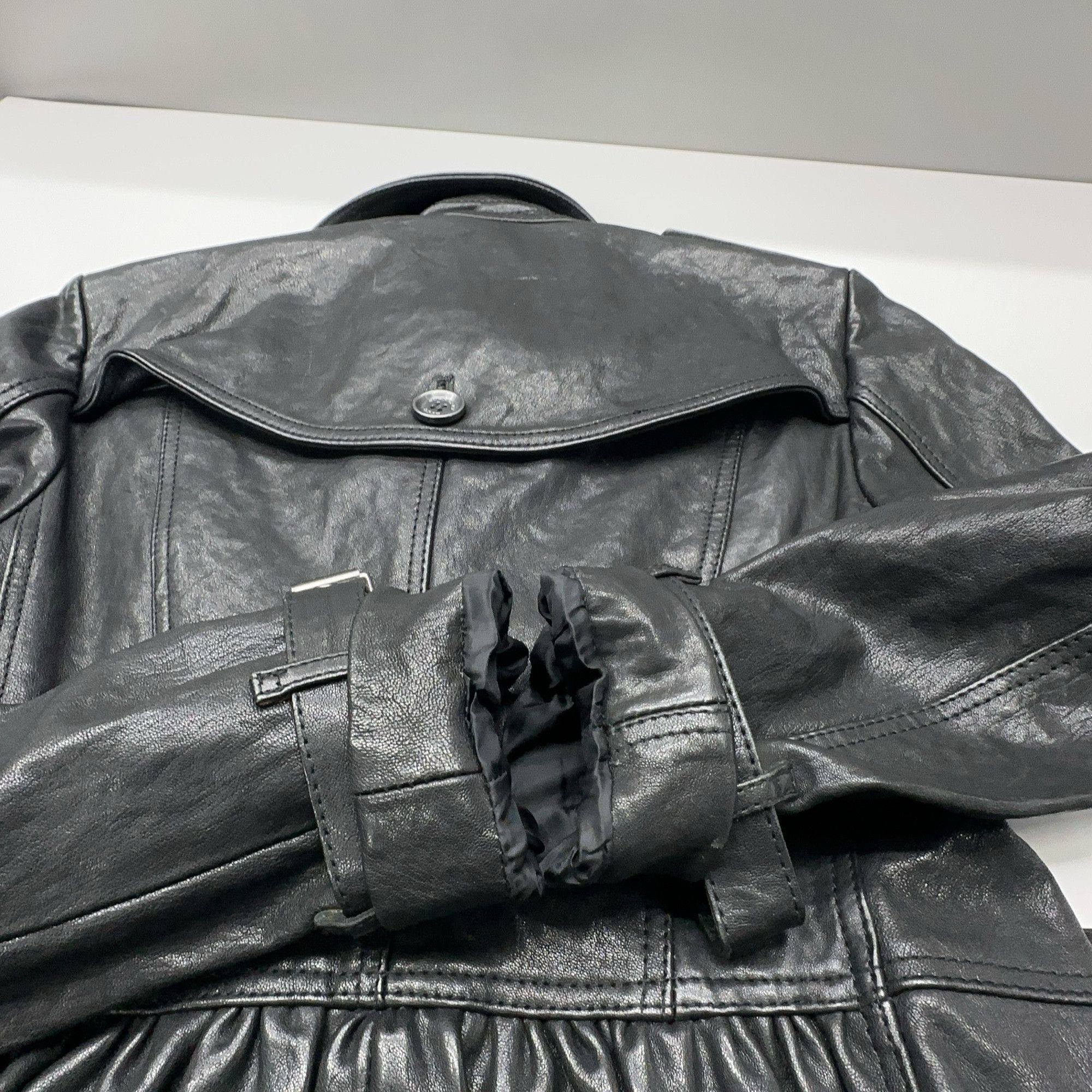 Burberry Burberry Black Leather Jacket Size 38 Size XS / US 0-2 / IT 36-38 - 8 Thumbnail