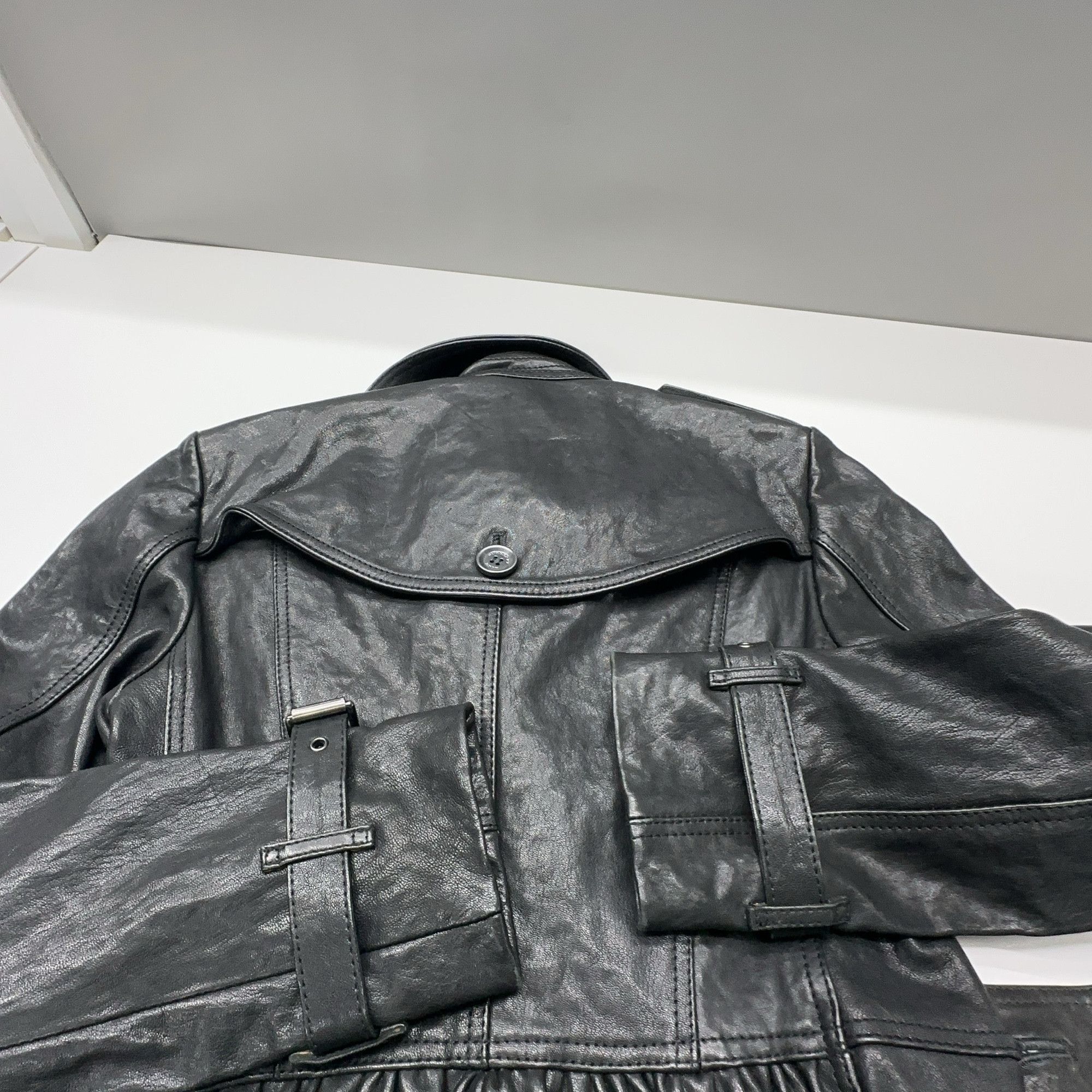 Burberry Burberry Black Leather Jacket Size 38 Size XS / US 0-2 / IT 36-38 - 9 Thumbnail