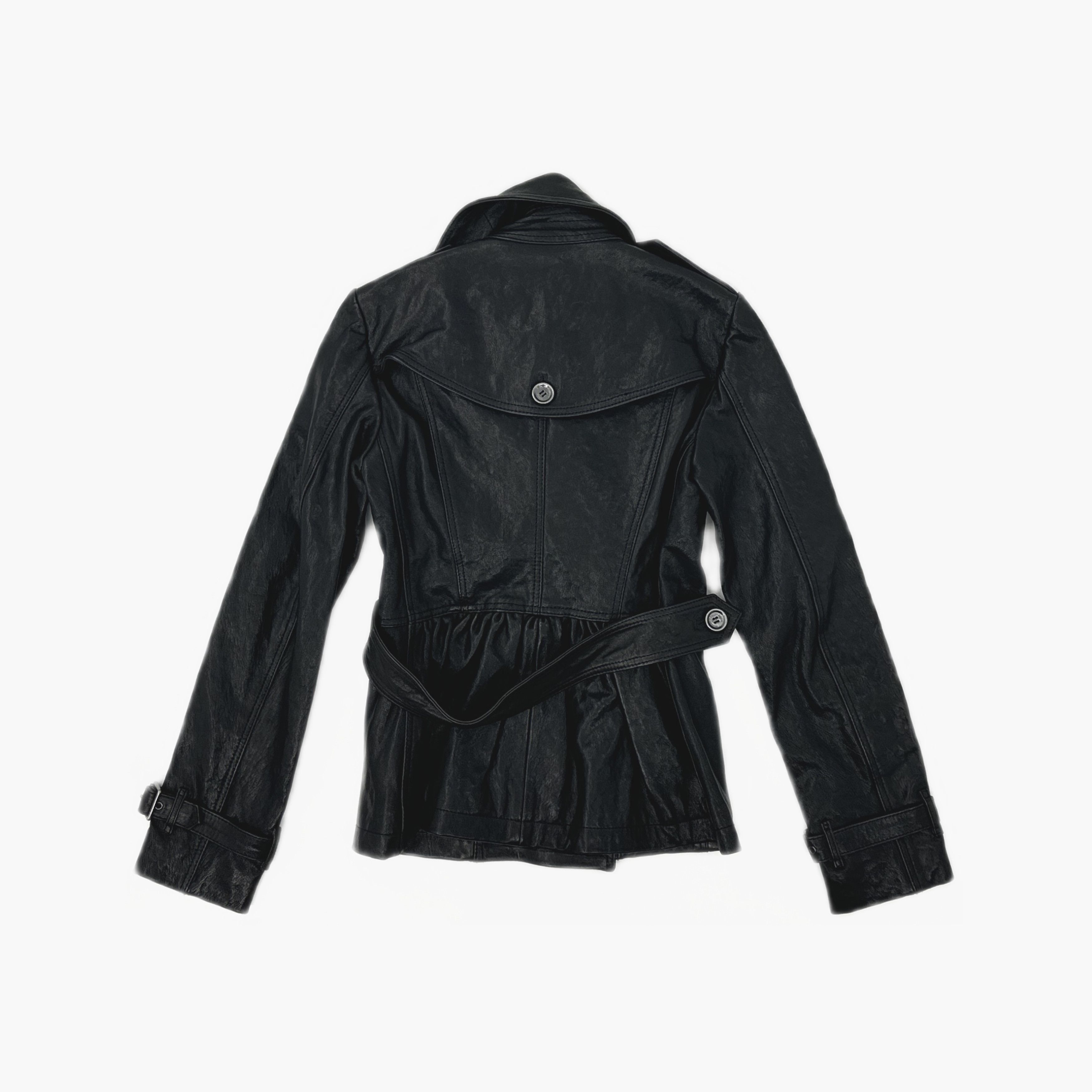 Burberry Burberry Black Leather Jacket Size 38 Size XS / US 0-2 / IT 36-38 - 2 Thumbnail