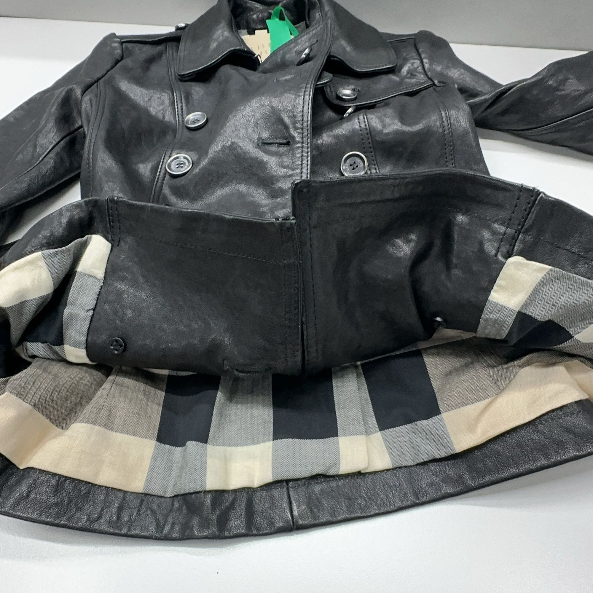 Burberry Burberry Black Leather Jacket Size 38 Size XS / US 0-2 / IT 36-38 - 7 Thumbnail