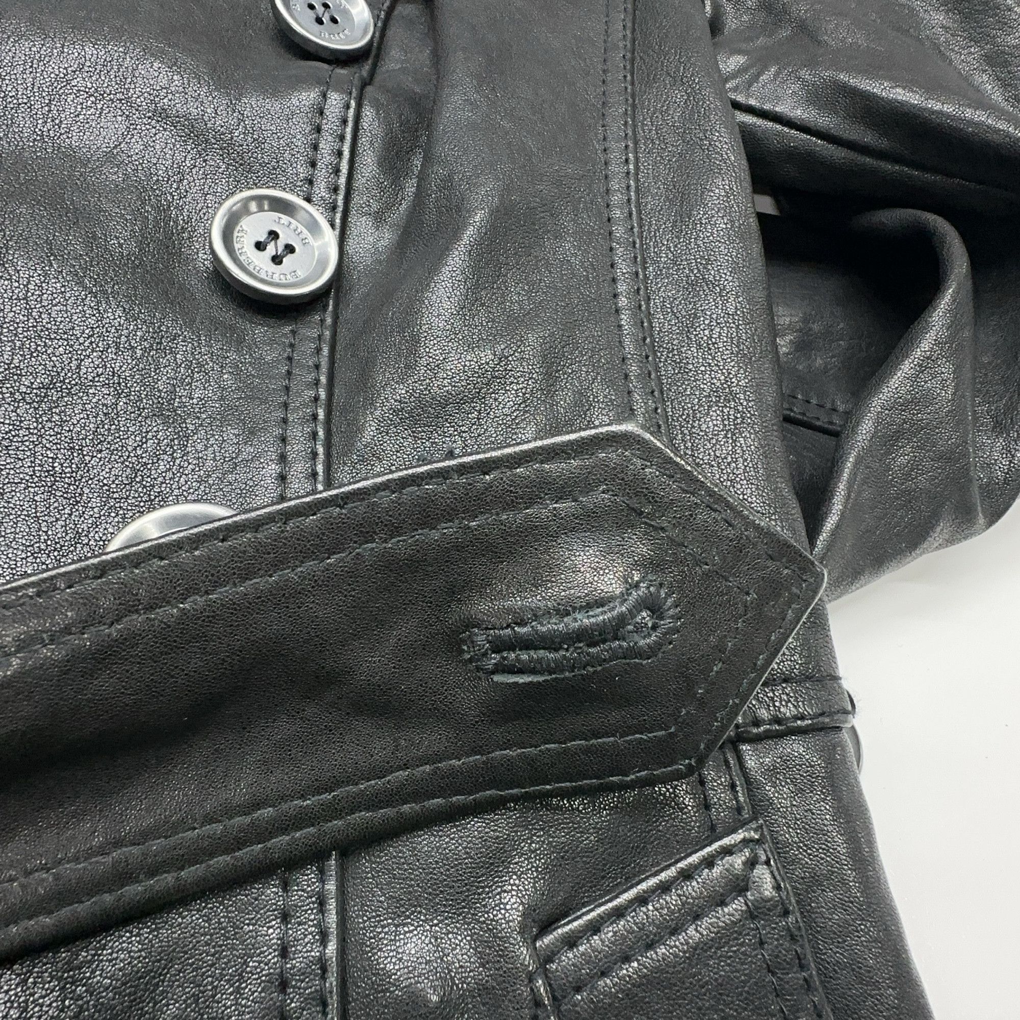 Burberry Burberry Black Leather Jacket Size 38 Size XS / US 0-2 / IT 36-38 - 10 Thumbnail