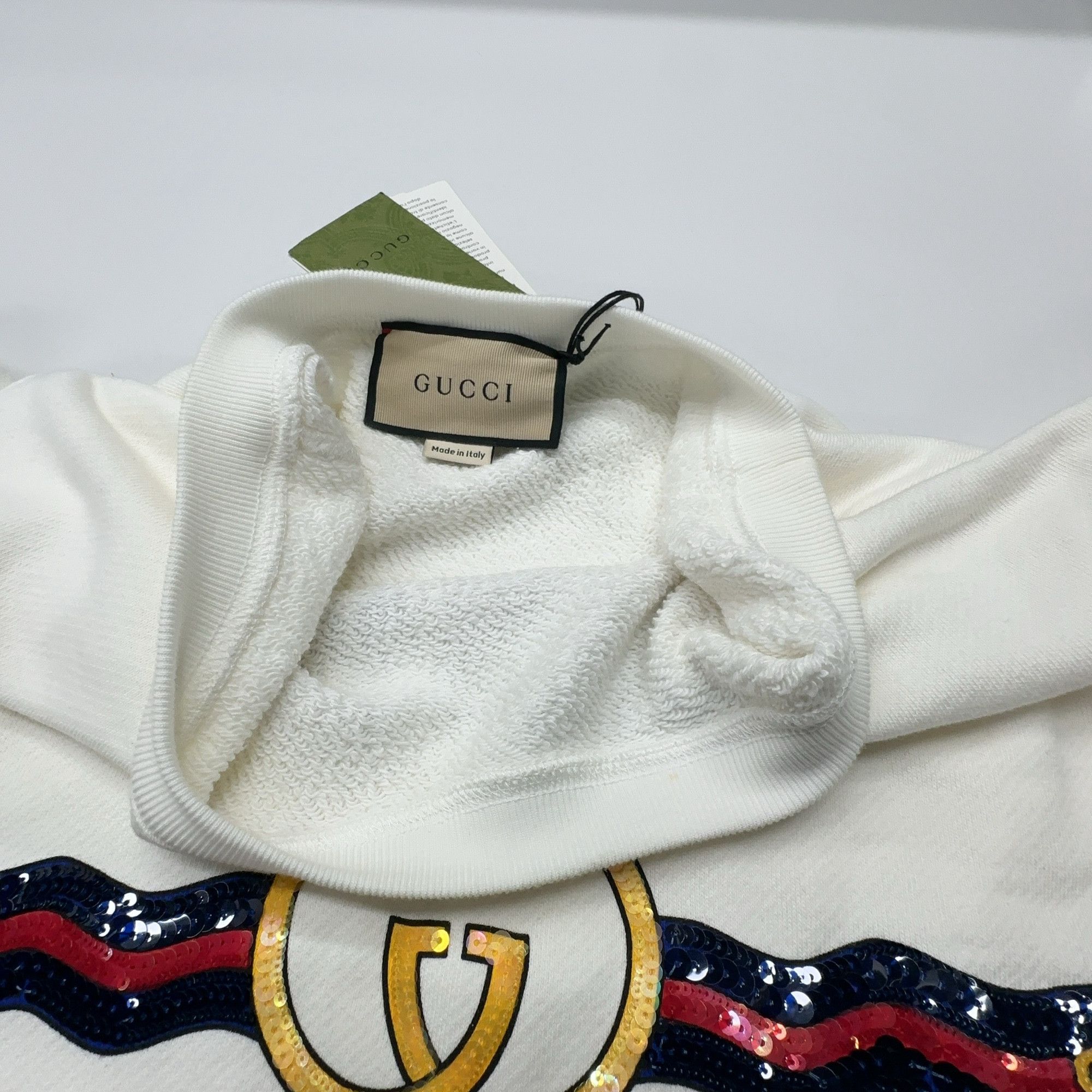 Gucci Gucci Logo Sequin Sweatshirt Size L Size L / US 10 / IT 46 - 7 Thumbnail