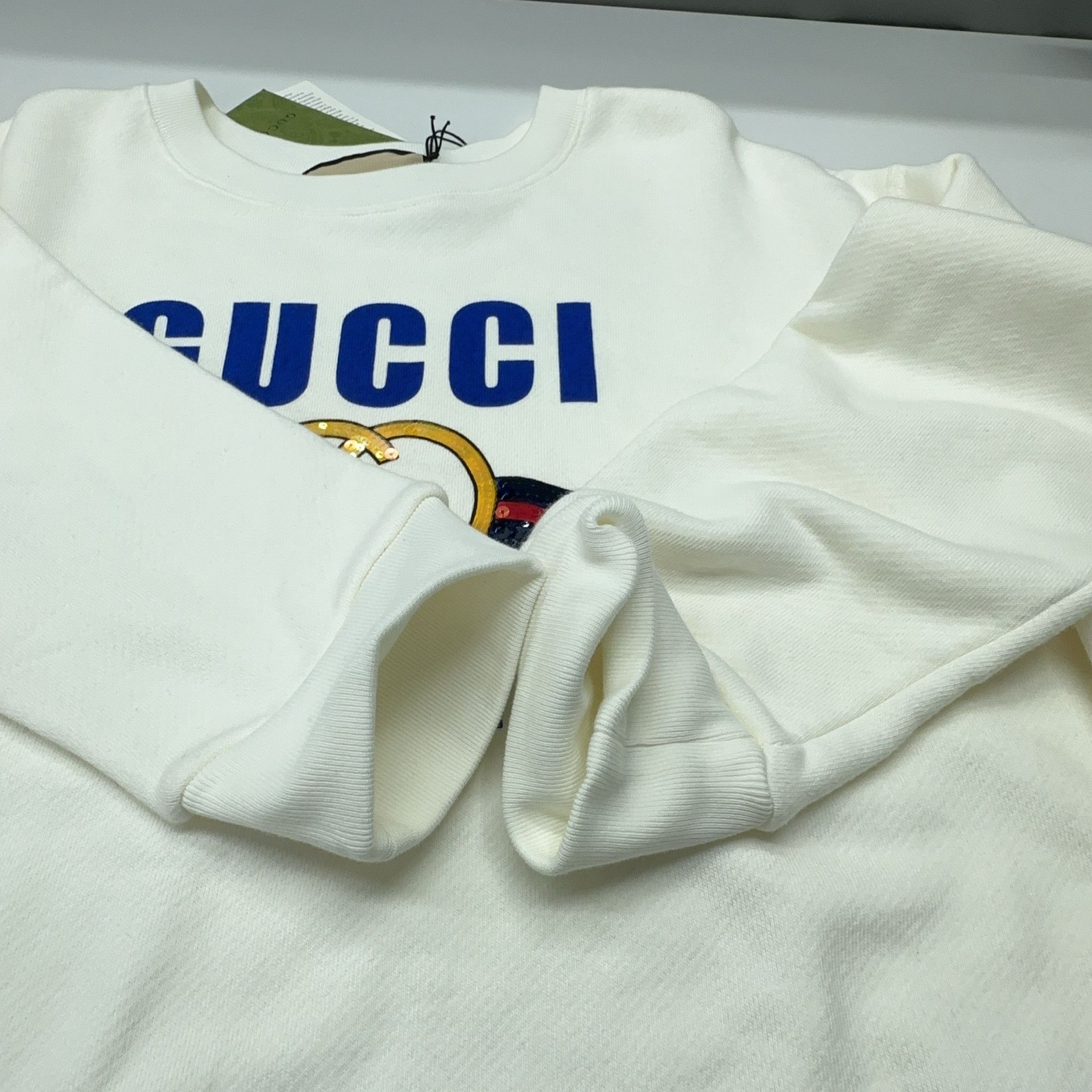 Gucci Gucci Logo Sequin Sweatshirt Size L Size L / US 10 / IT 46 - 9 Thumbnail