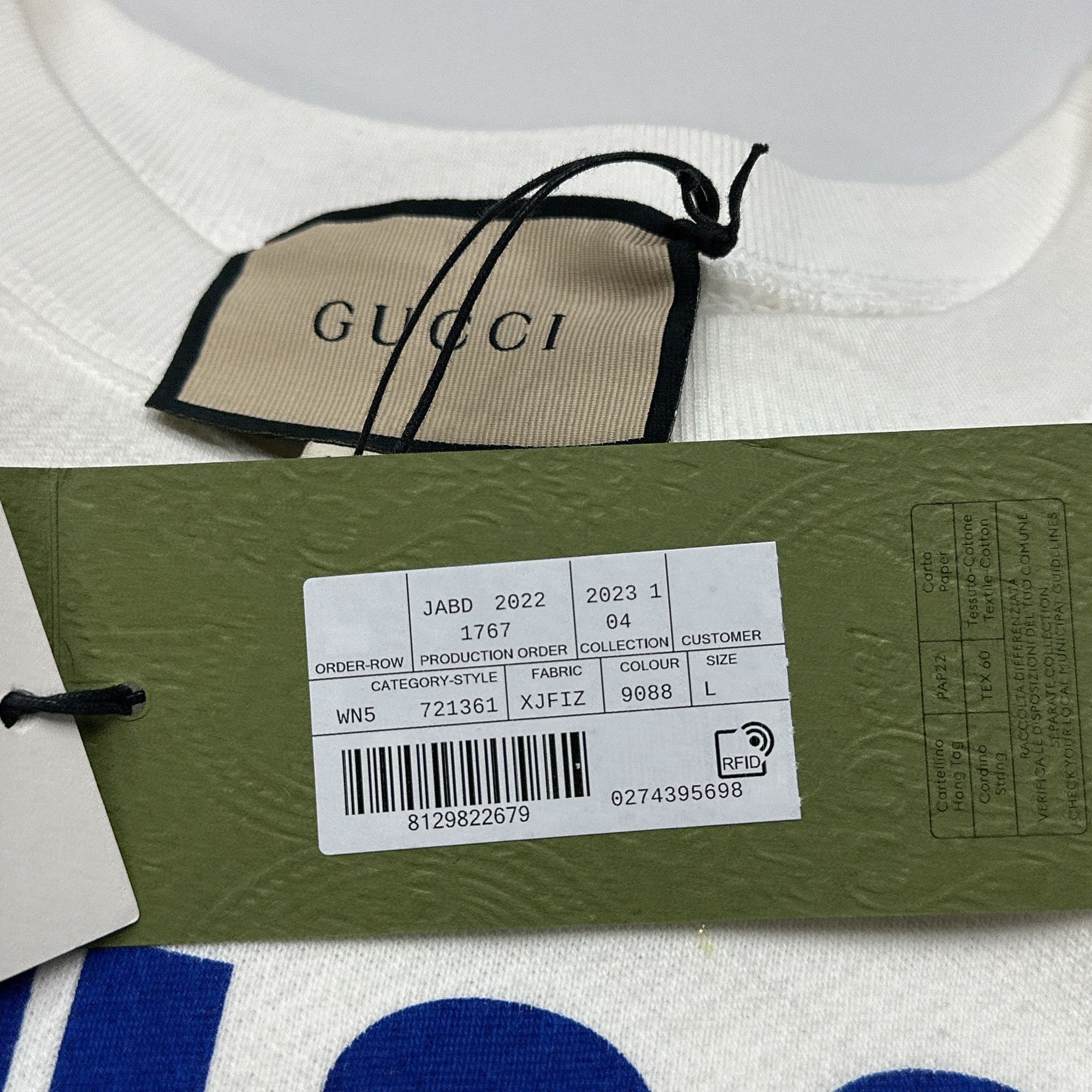 Gucci Gucci Logo Sequin Sweatshirt Size L Size L / US 10 / IT 46 - 4 Thumbnail