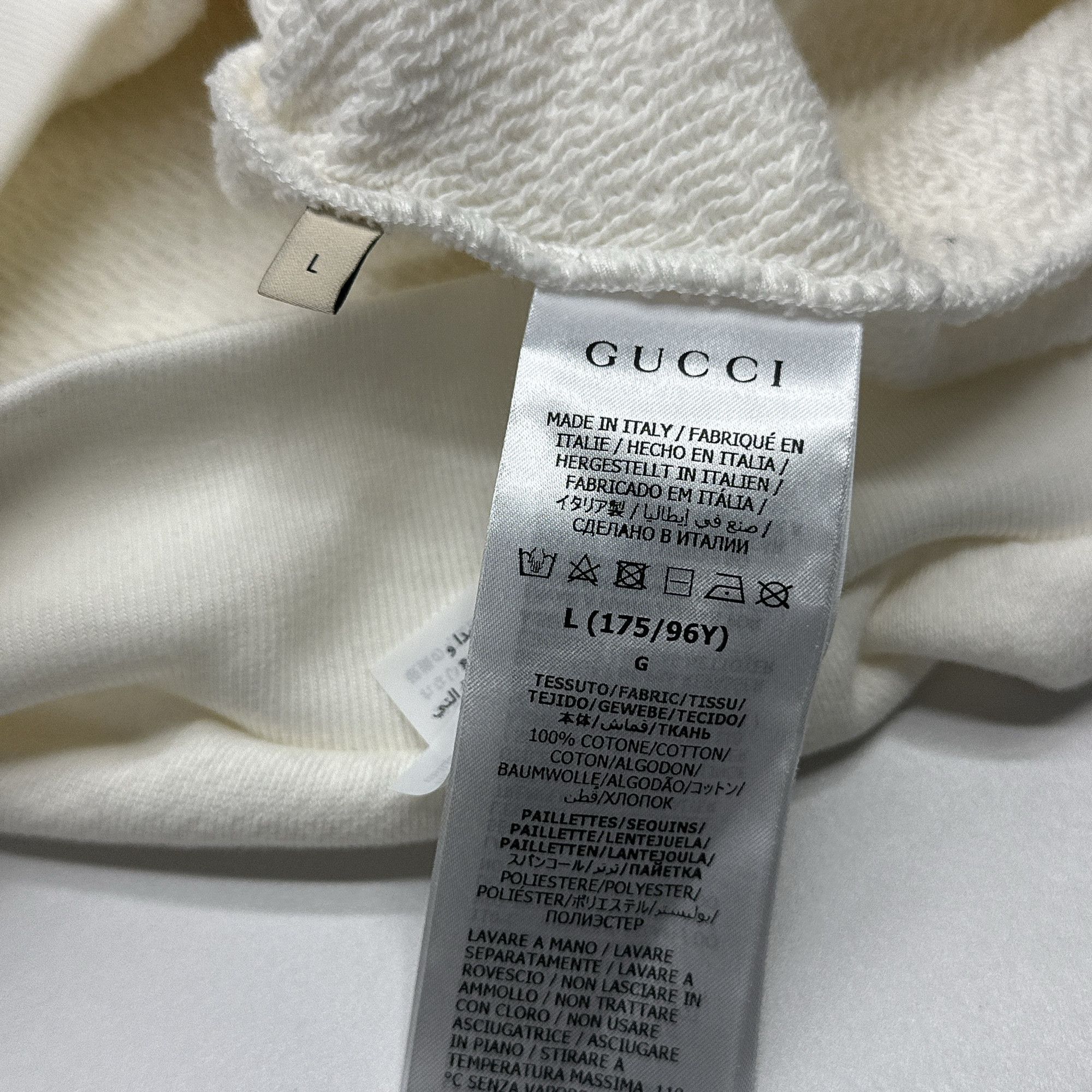 Gucci Gucci Logo Sequin Sweatshirt Size L Size L / US 10 / IT 46 - 5 Thumbnail
