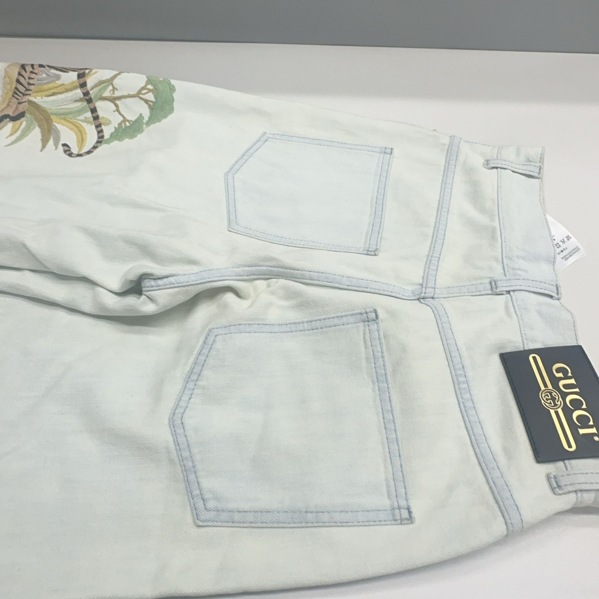 Gucci Gucci Tiger Embroidery Jeans Size 24 Size 24" / US 00 / IT 34 - 10 Thumbnail