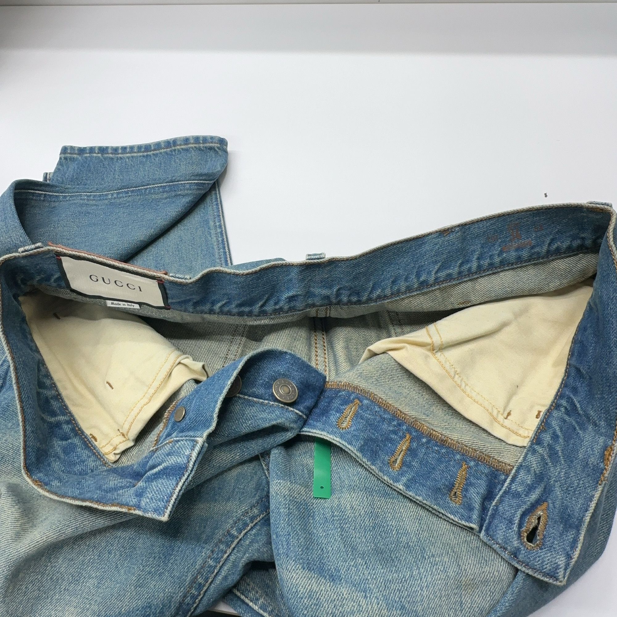 Gucci Gucci Web Stripe Cuff Jeans Size 34 Size US 34 / EU 50 - 6 Thumbnail