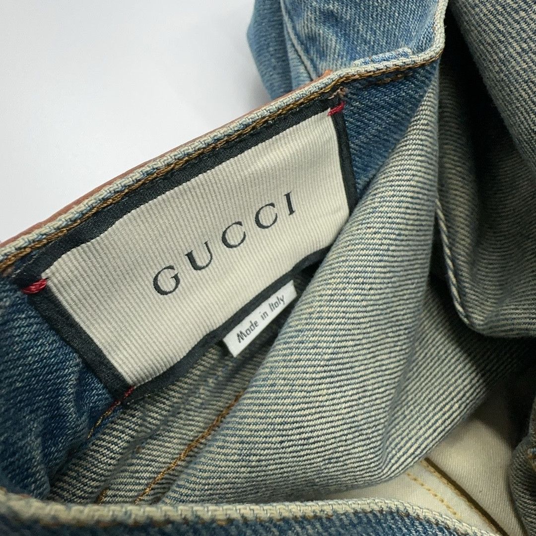 Gucci Gucci Web Stripe Cuff Jeans Size 34 Size US 34 / EU 50 - 5 Thumbnail