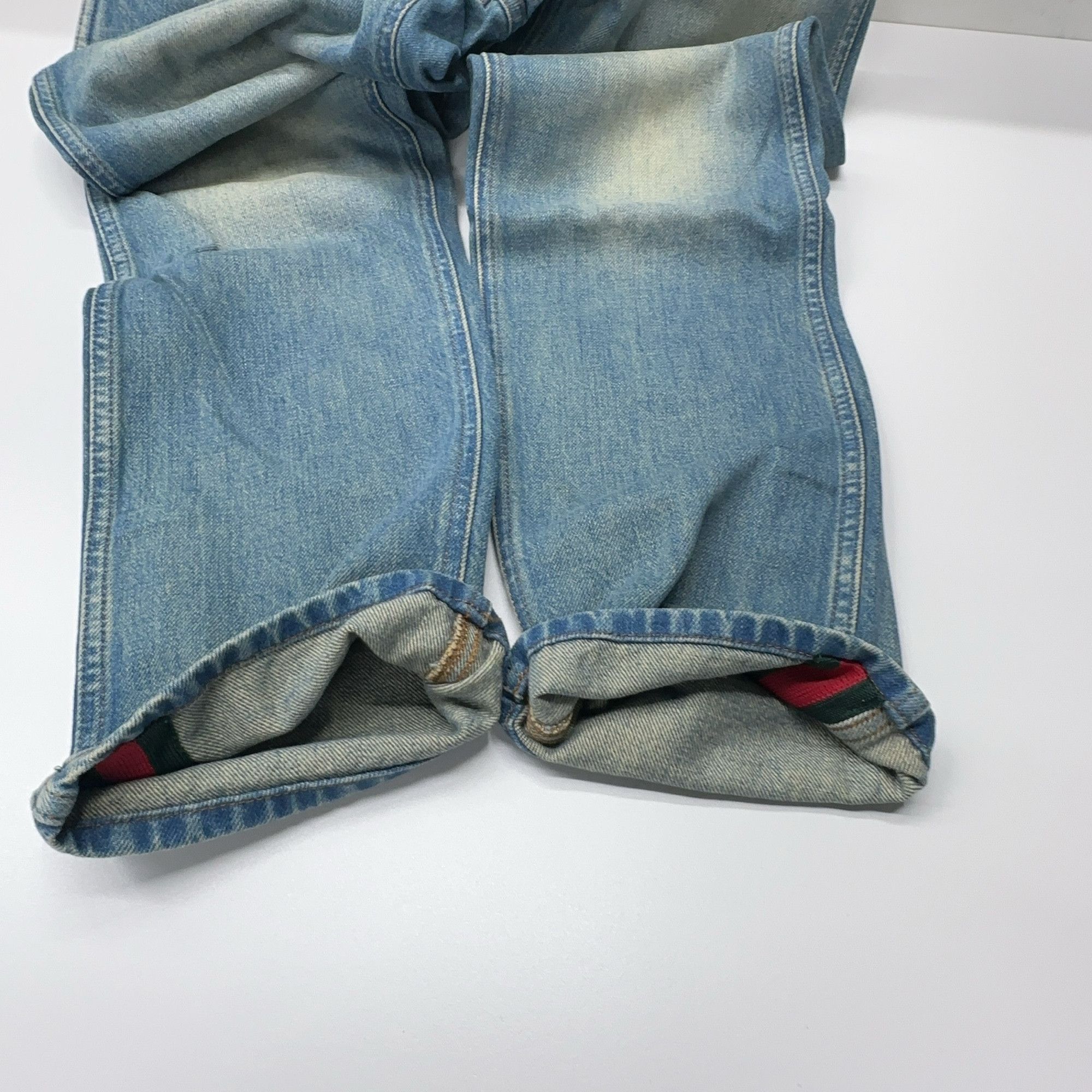 Gucci Gucci Web Stripe Cuff Jeans Size 34 Size US 34 / EU 50 - 10 Thumbnail