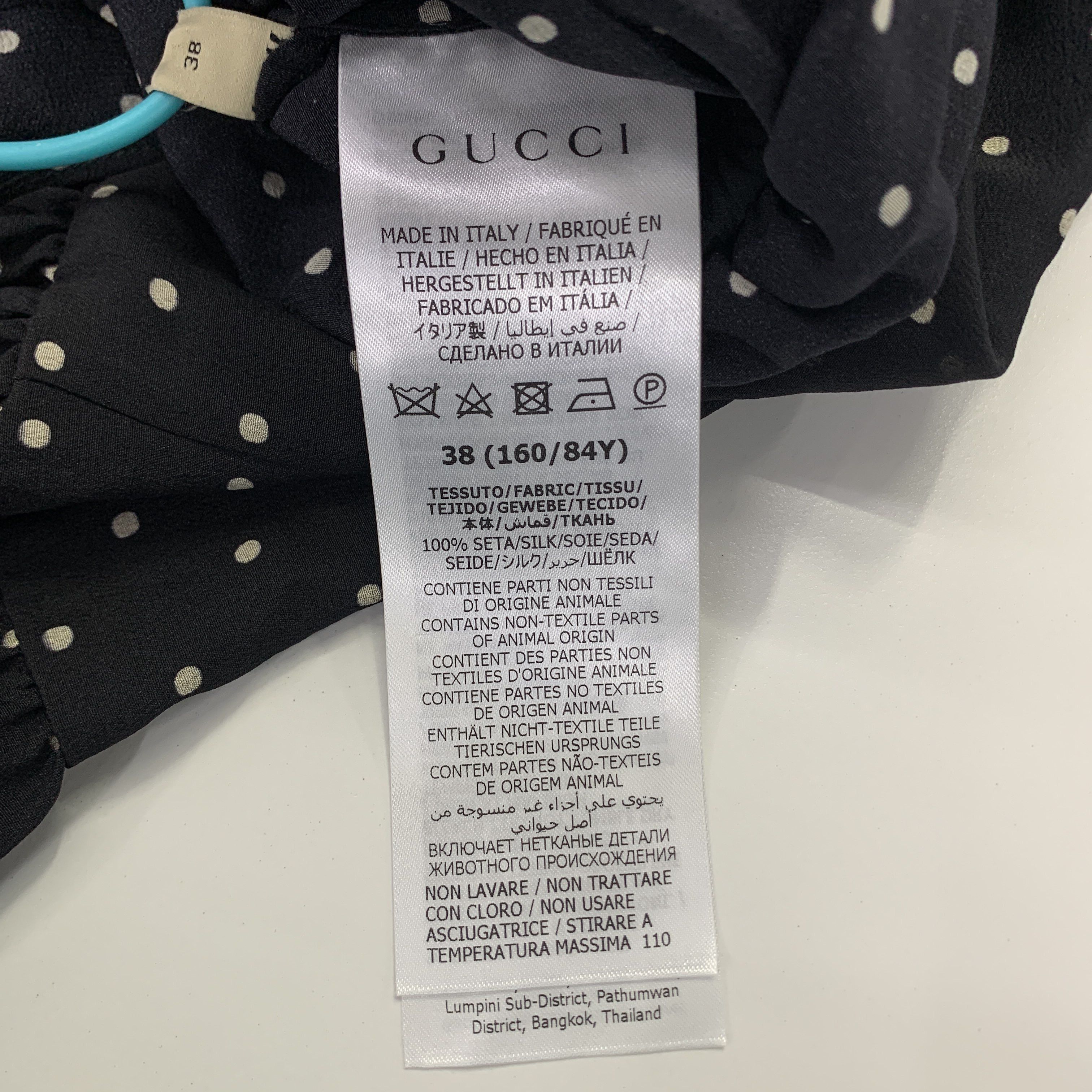 Gucci Gucci Polka Dot Silk Mini Dress Size 38 Size XS / US 0-2 / IT 36-38 - 4 Thumbnail