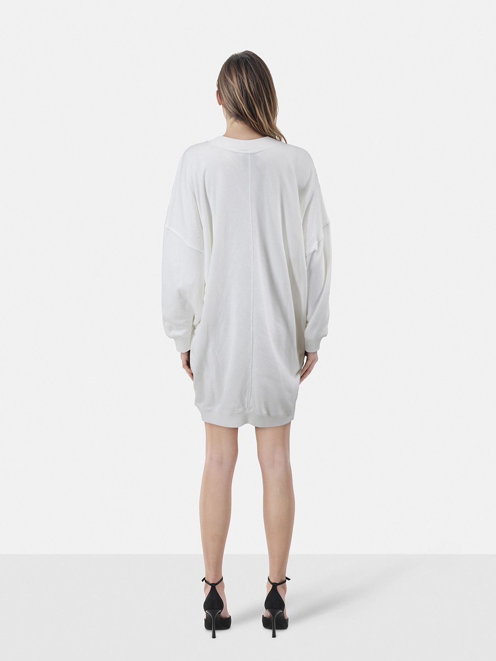 Isabel Marant White Tenery Sweatshirt Dress Size XS / US 0-2 / IT 36-38 - 2 Thumbnail