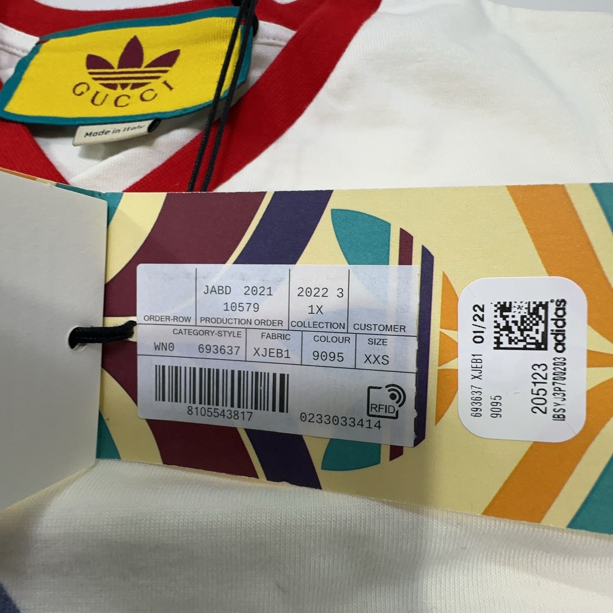Gucci Gucci x Adidas Logo T-Shirt XXS Size XXS / US 00 / IT 34 - 3 Thumbnail
