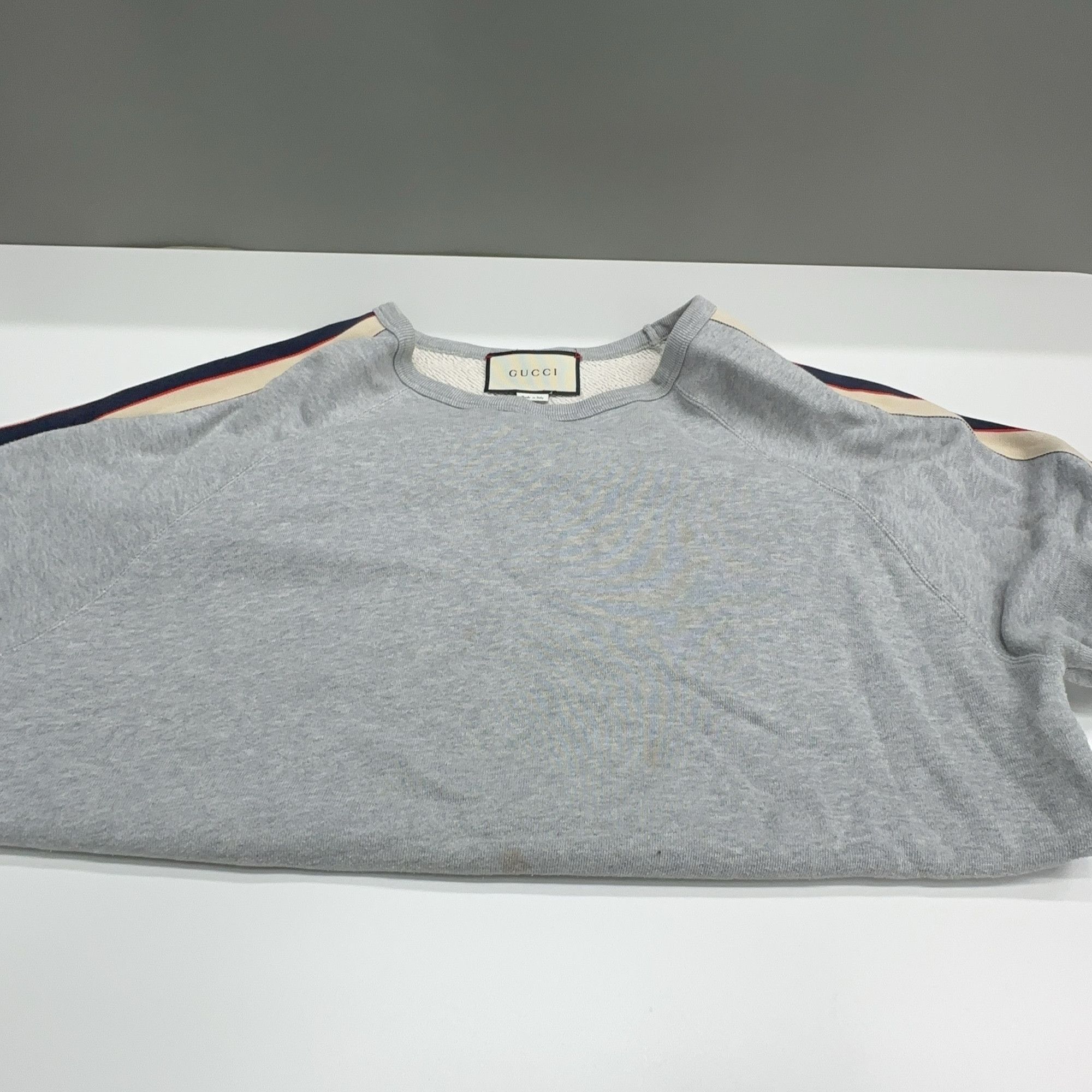 Gucci Gucci Logo Tape Crewneck Sweatshirt Size M Size US M / EU 48-50 / 2 - 8 Thumbnail