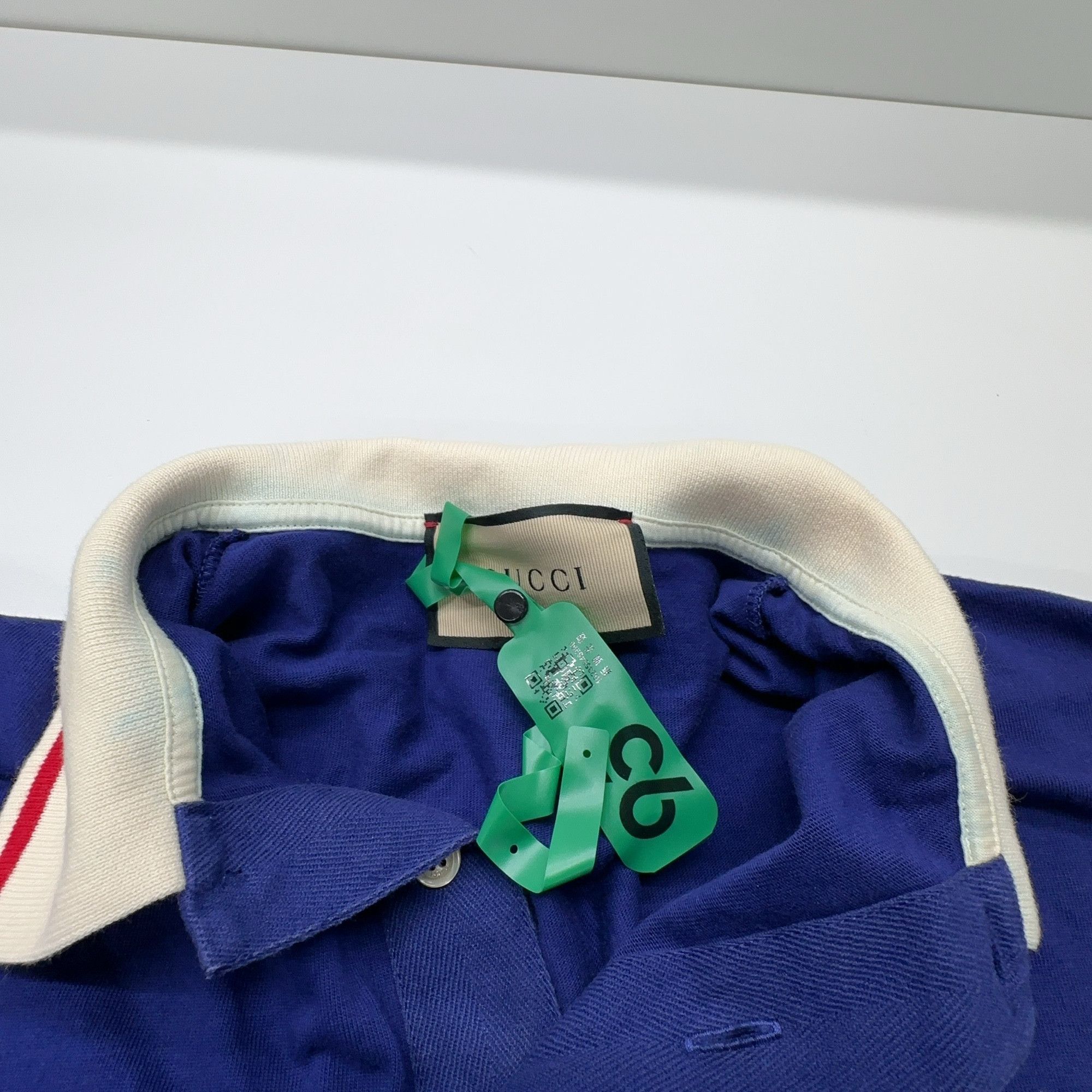 Gucci Gucci Striped Sleeve Polo Size L Size US L / EU 52-54 / 3 - 6 Thumbnail