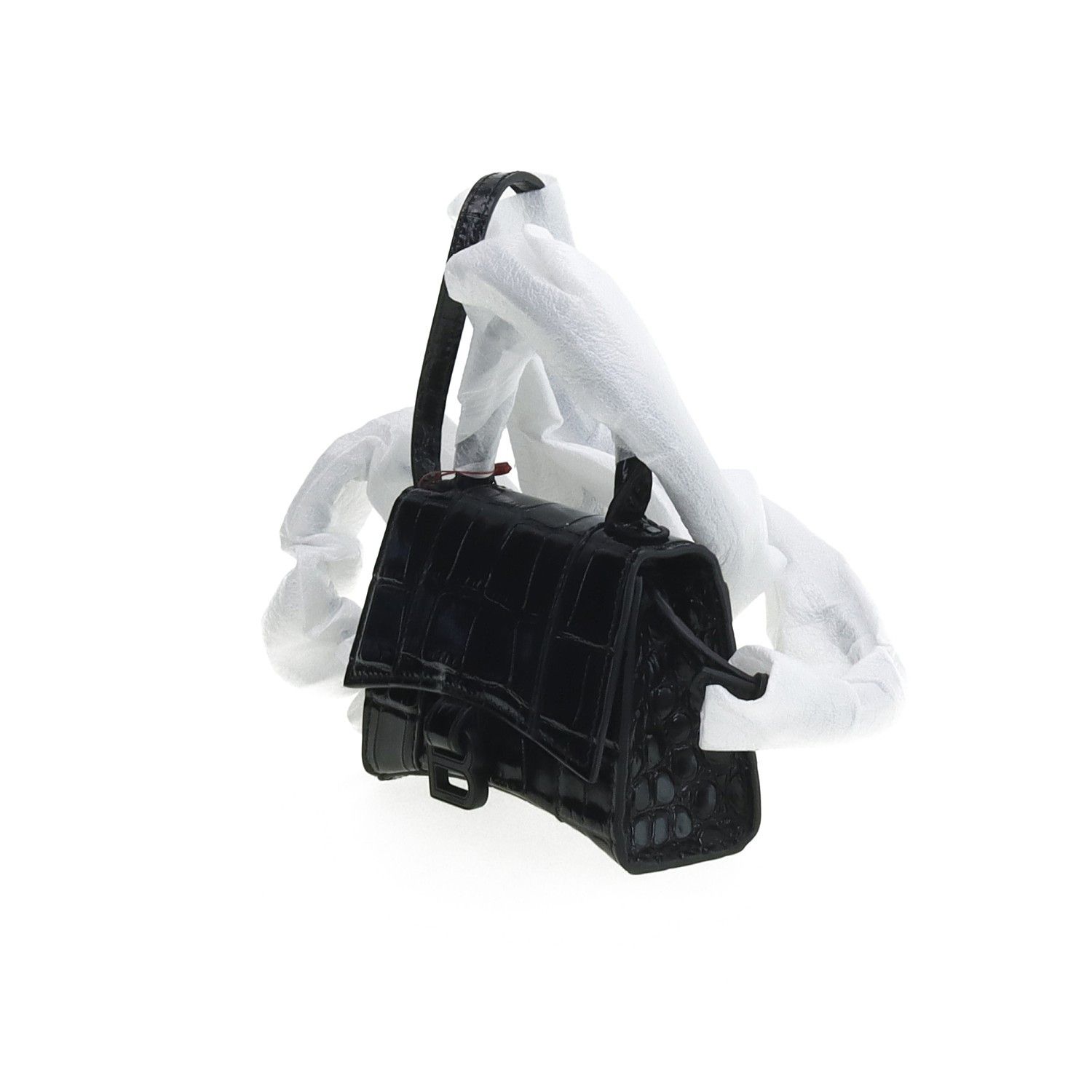 Balenciaga Balenciaga Croc Embossed Hourglass Mini Bag Size ONE SIZE - 2 Thumbnail