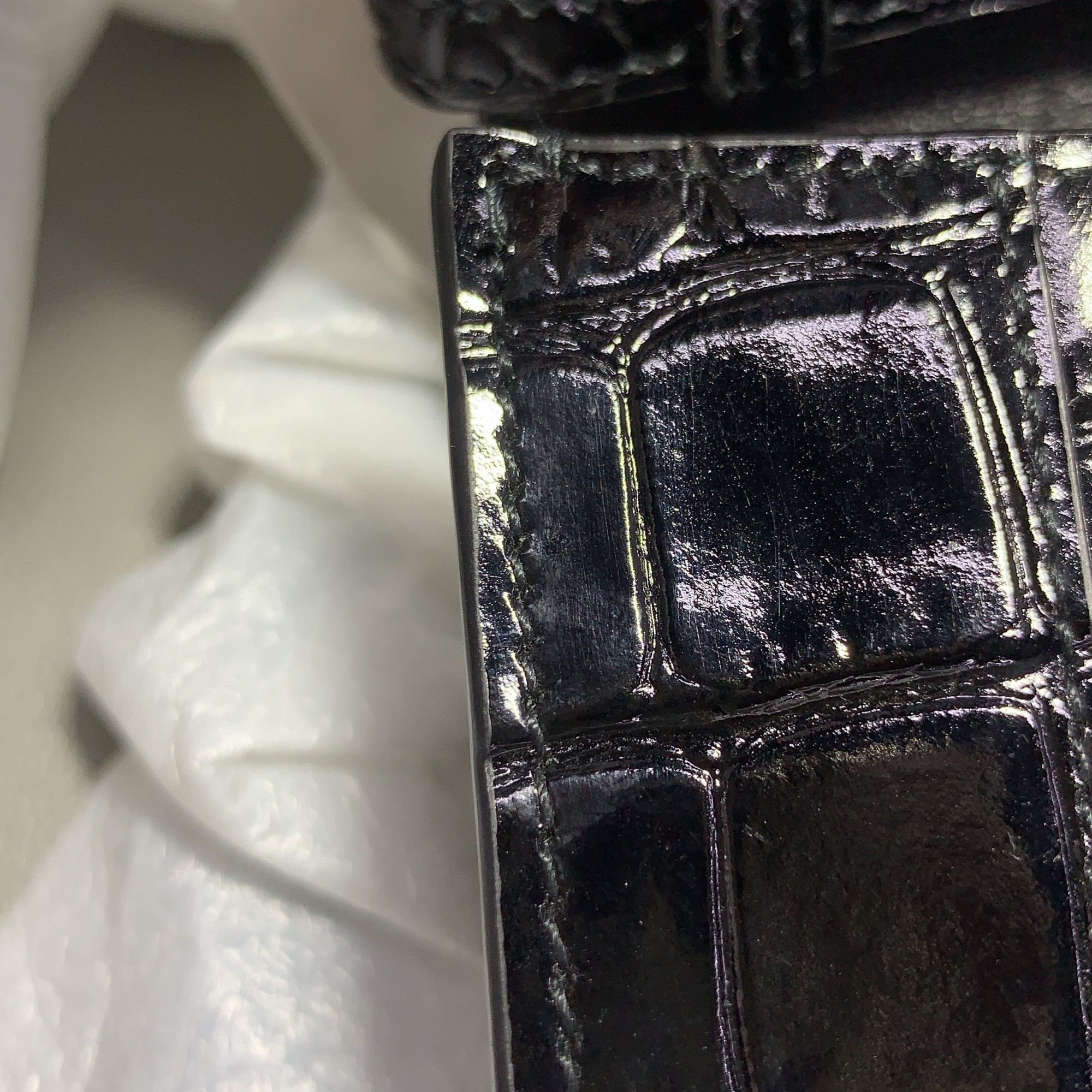 Balenciaga Balenciaga Croc Embossed Hourglass Mini Bag Size ONE SIZE - 7 Thumbnail