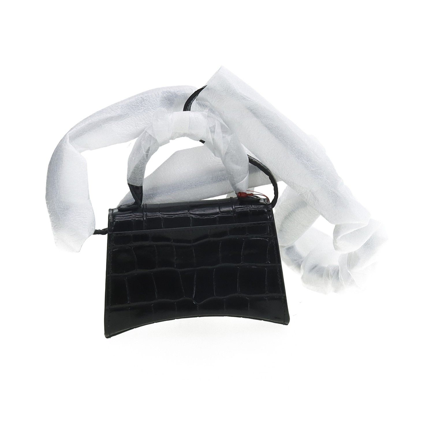 Balenciaga Balenciaga Croc Embossed Hourglass Mini Bag Size ONE SIZE - 3 Thumbnail