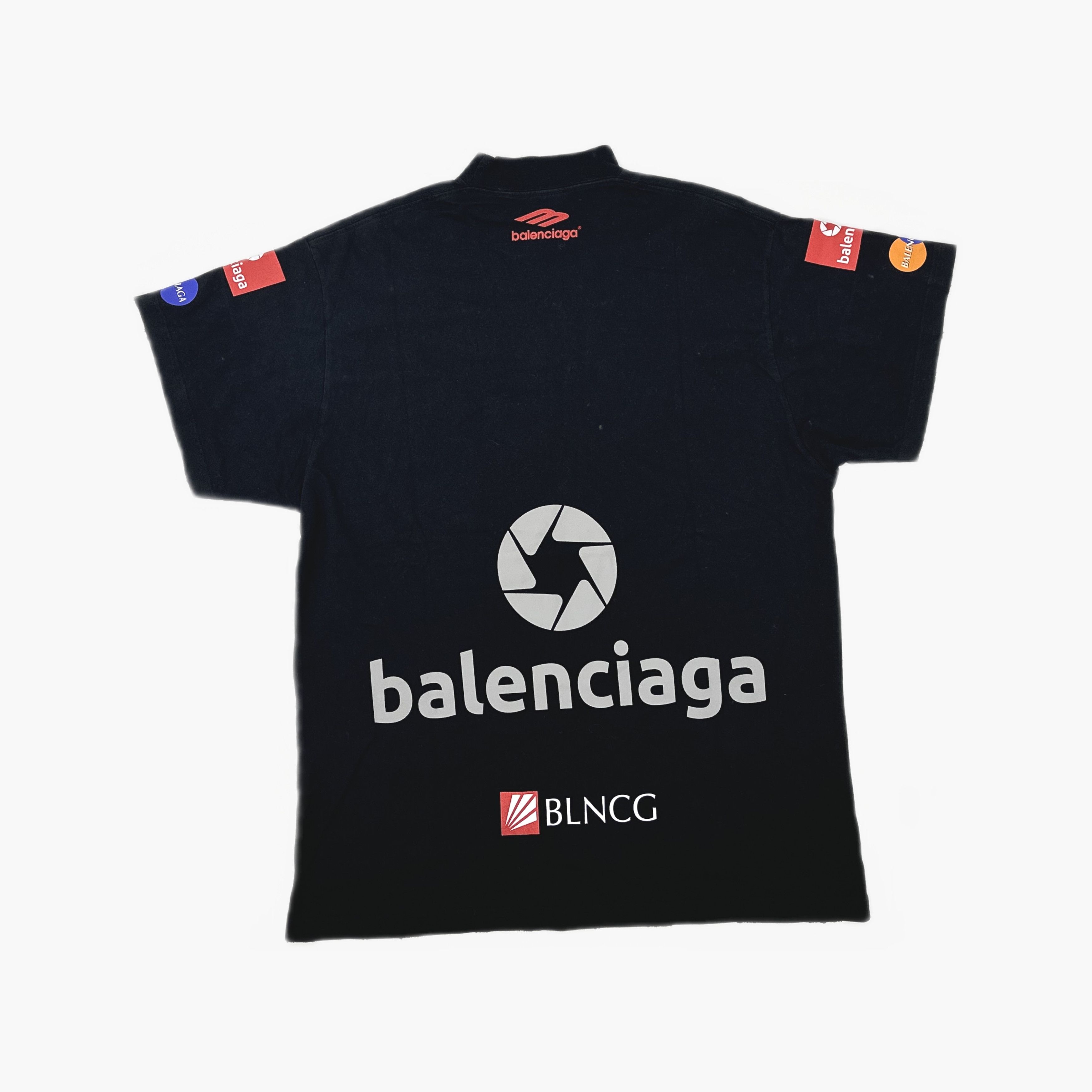 Balenciaga Balenciaga Multi Logo Print T-Shirt Size M Size US M / EU 48-50 / 2 - 2 Thumbnail