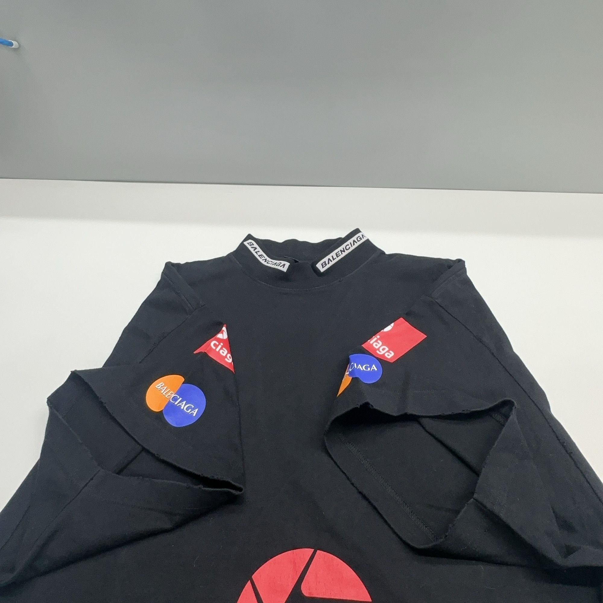 Balenciaga Balenciaga Multi Logo Print T-Shirt Size M Size US M / EU 48-50 / 2 - 10 Thumbnail