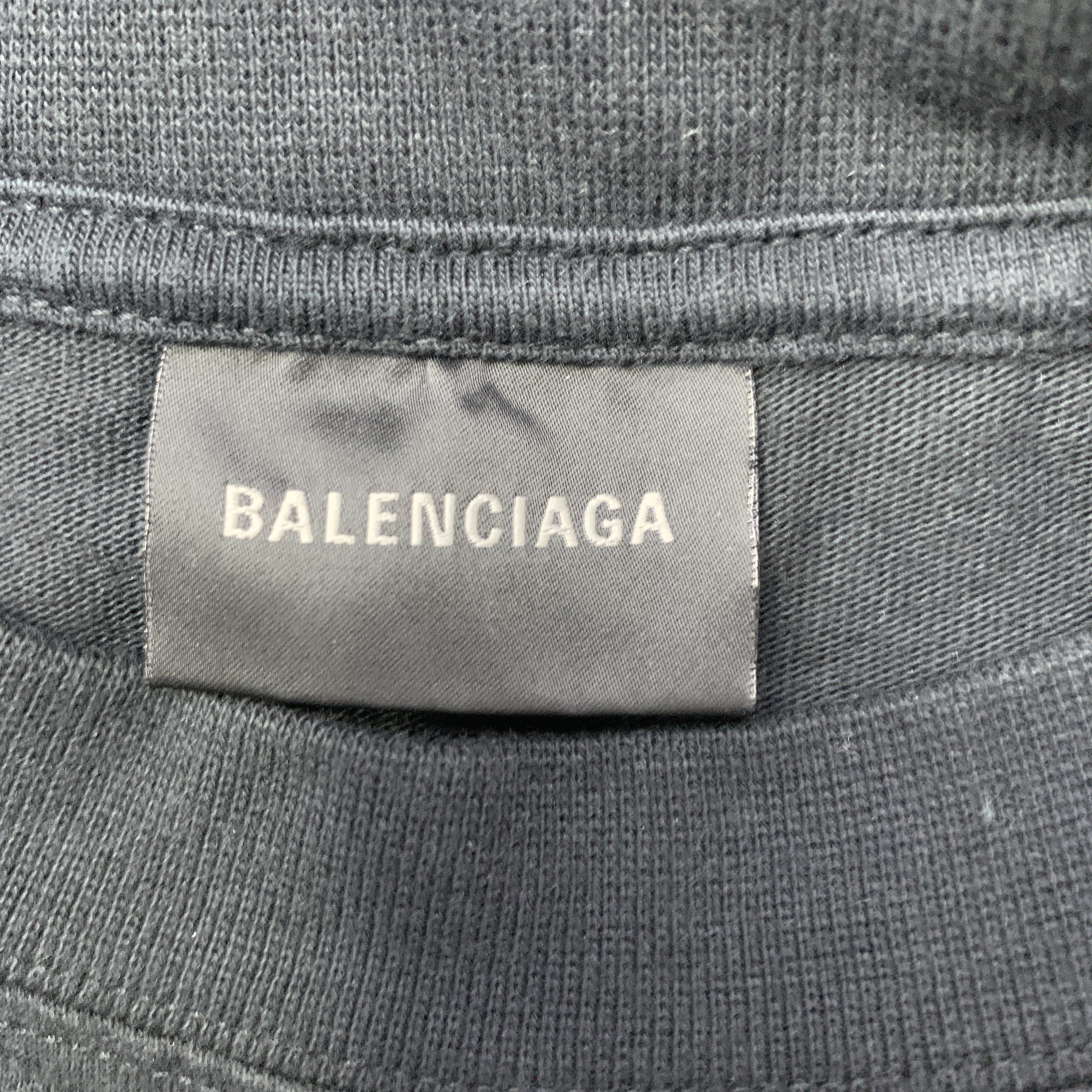 Balenciaga Balenciaga Logo T-Shirt Size M Size US M / EU 48-50 / 2 - 2 Thumbnail
