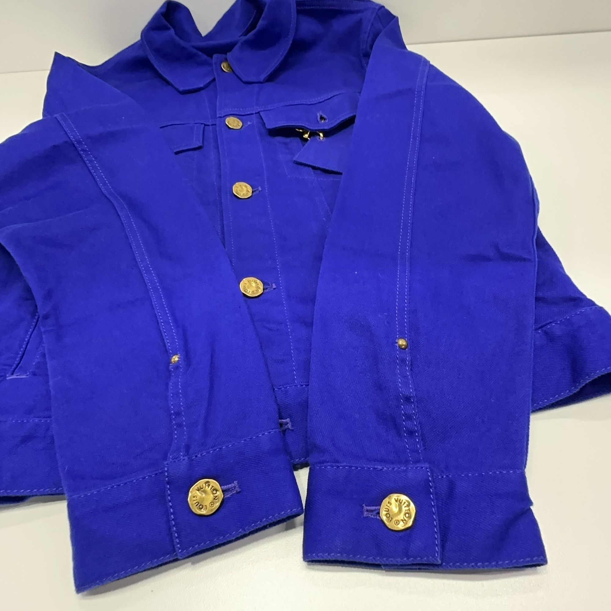 Louis Vuitton Louis Vuitton Blue Denim Jacket Size S Size US S / EU 44-46 / 1 - 7 Thumbnail