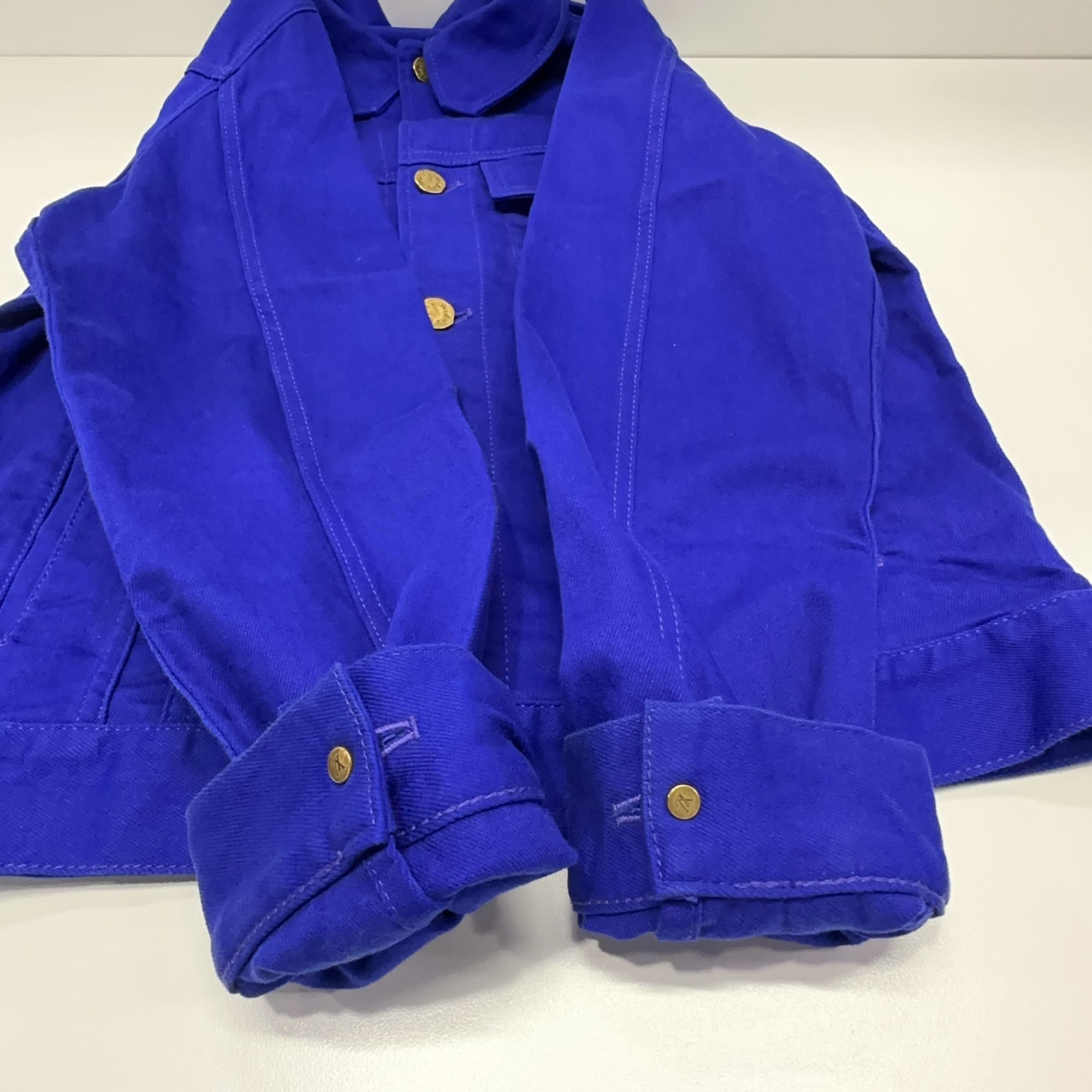Louis Vuitton Louis Vuitton Blue Denim Jacket Size S Size US S / EU 44-46 / 1 - 8 Thumbnail