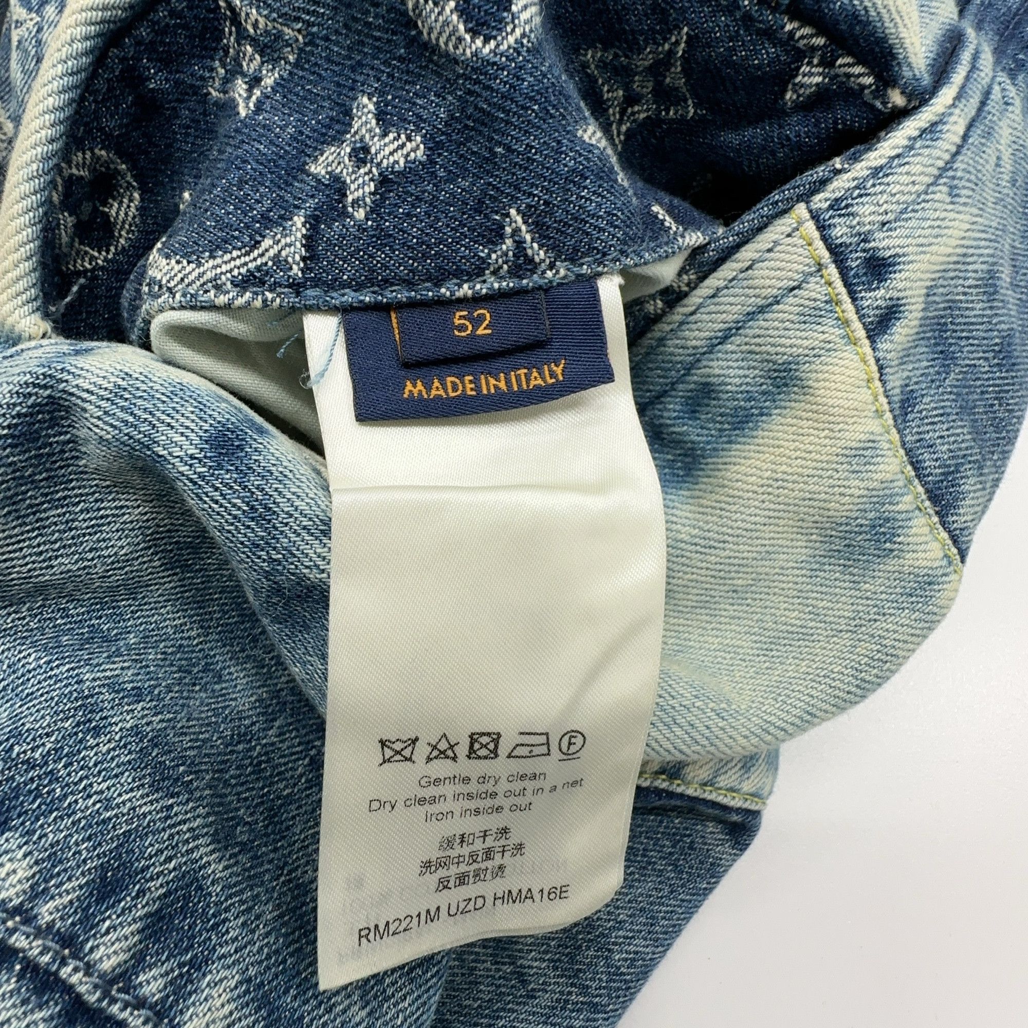 Louis Vuitton Louis Vuitton Monogram Hooded Denim Jacket Size 52 Size US L / EU 52-54 / 3 - 3 Thumbnail