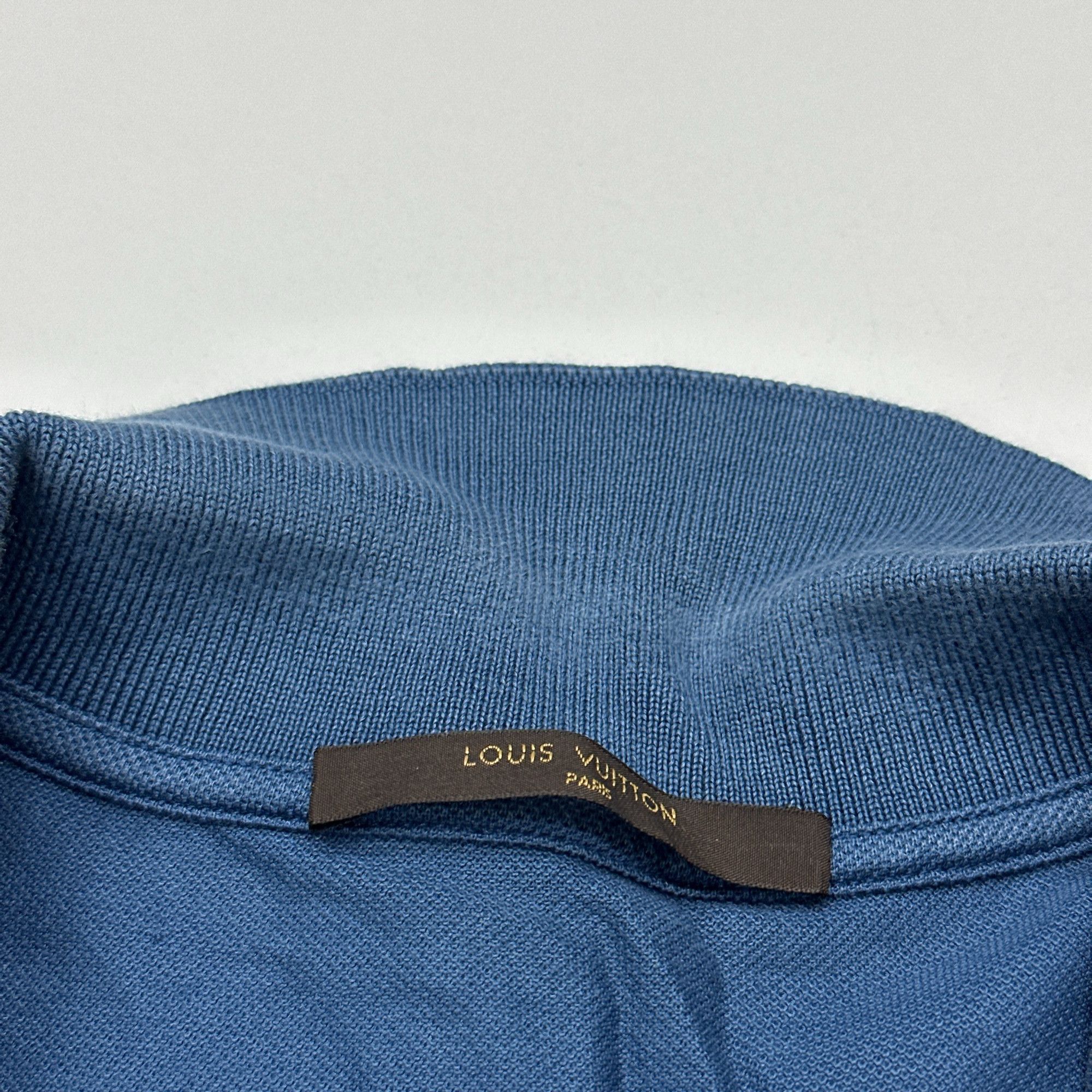 Louis Vuitton Louis Vuitton Cotton Polo Shirt Blue Size M Size US M / EU 48-50 / 2 - 3 Thumbnail