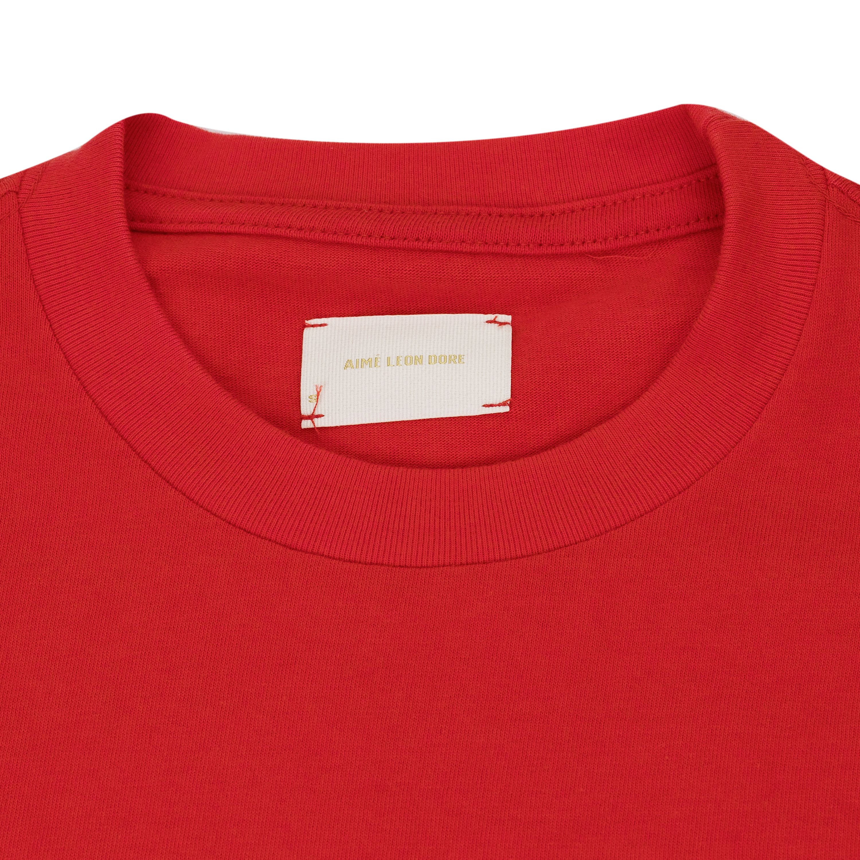 Aime Leon Dore Red Crest Pocket T-shirt SIZE S Size US S / EU 44-46 / 1 - 3 Thumbnail