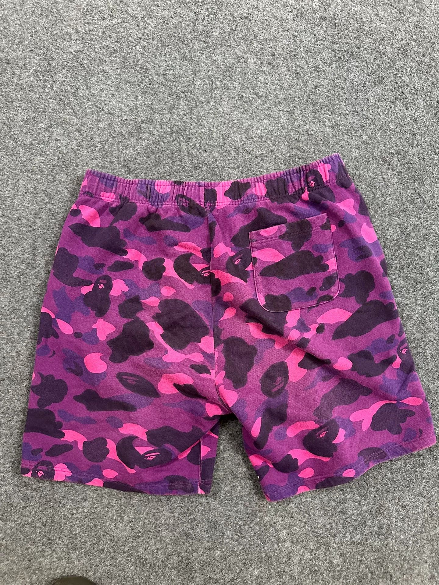 Bape A Bathing Ape Purple Camo Shark Shorts 2XL Size US 38 / EU 54 - 3 Thumbnail