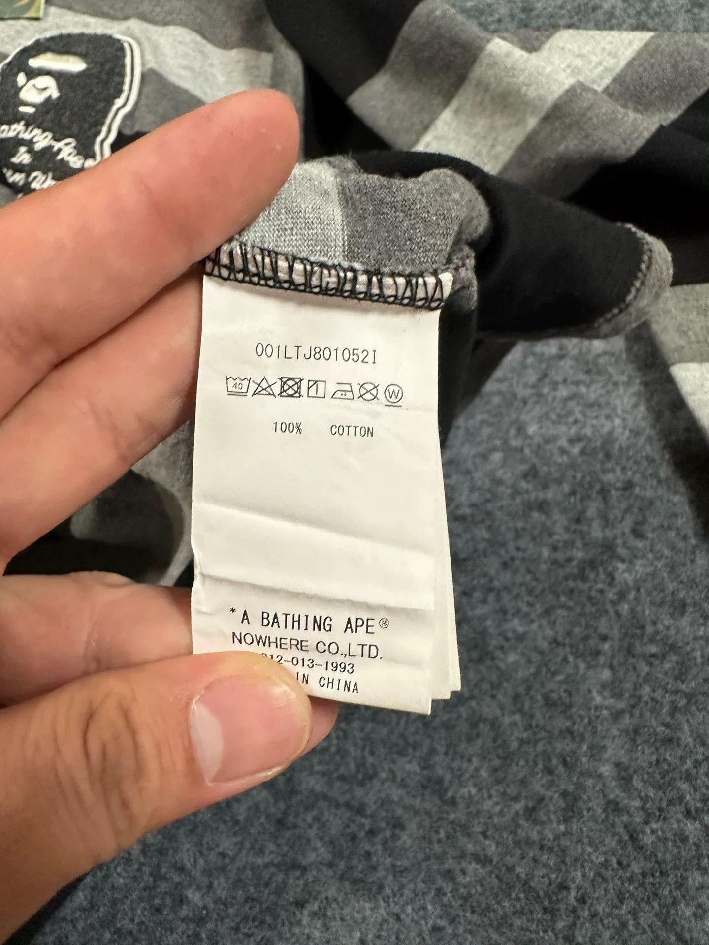 Bape A Bathing Ape Striped Long Sleeve T-Shirt Size XL Size US XL / EU 56 / 4 - 5 Thumbnail