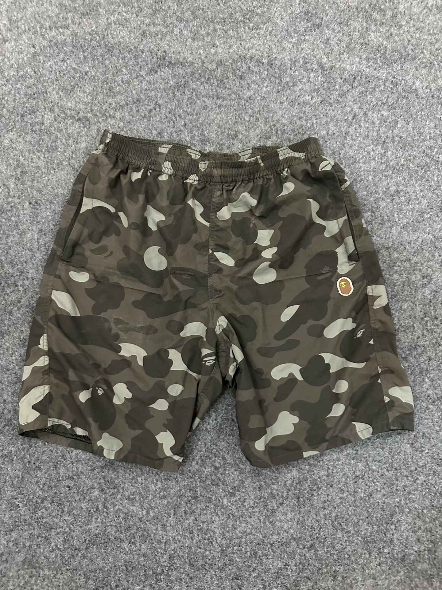 Bape Bape Gray Camo Shorts Size M Size US 32 / EU 48 - 2 Thumbnail