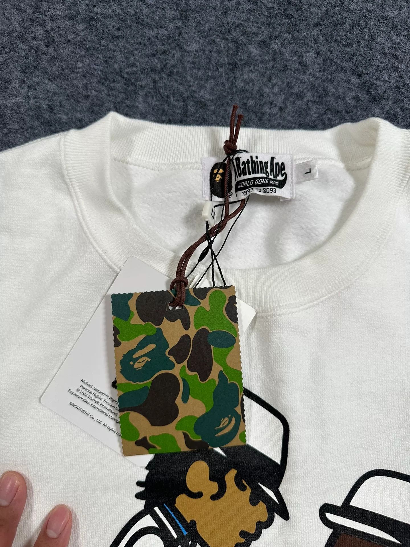 Bape Bape x Michael Jackson Graphic Sweatshirt Size L Size US L / EU 52-54 / 3 - 5 Thumbnail