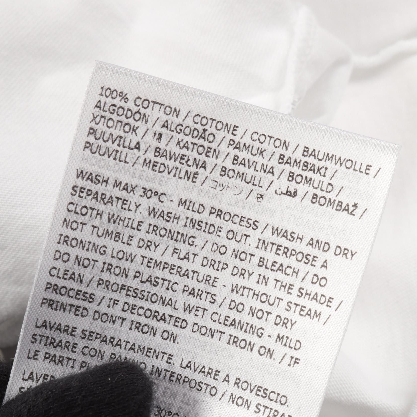 Maison Margiela MM6 Maison Margiela MM6 Tape Label Cotton T Shirt Textile T-Shirts S62GD0210M20115100S DUTY FREE for USA Size ONE SIZE - 4 Thumbnail