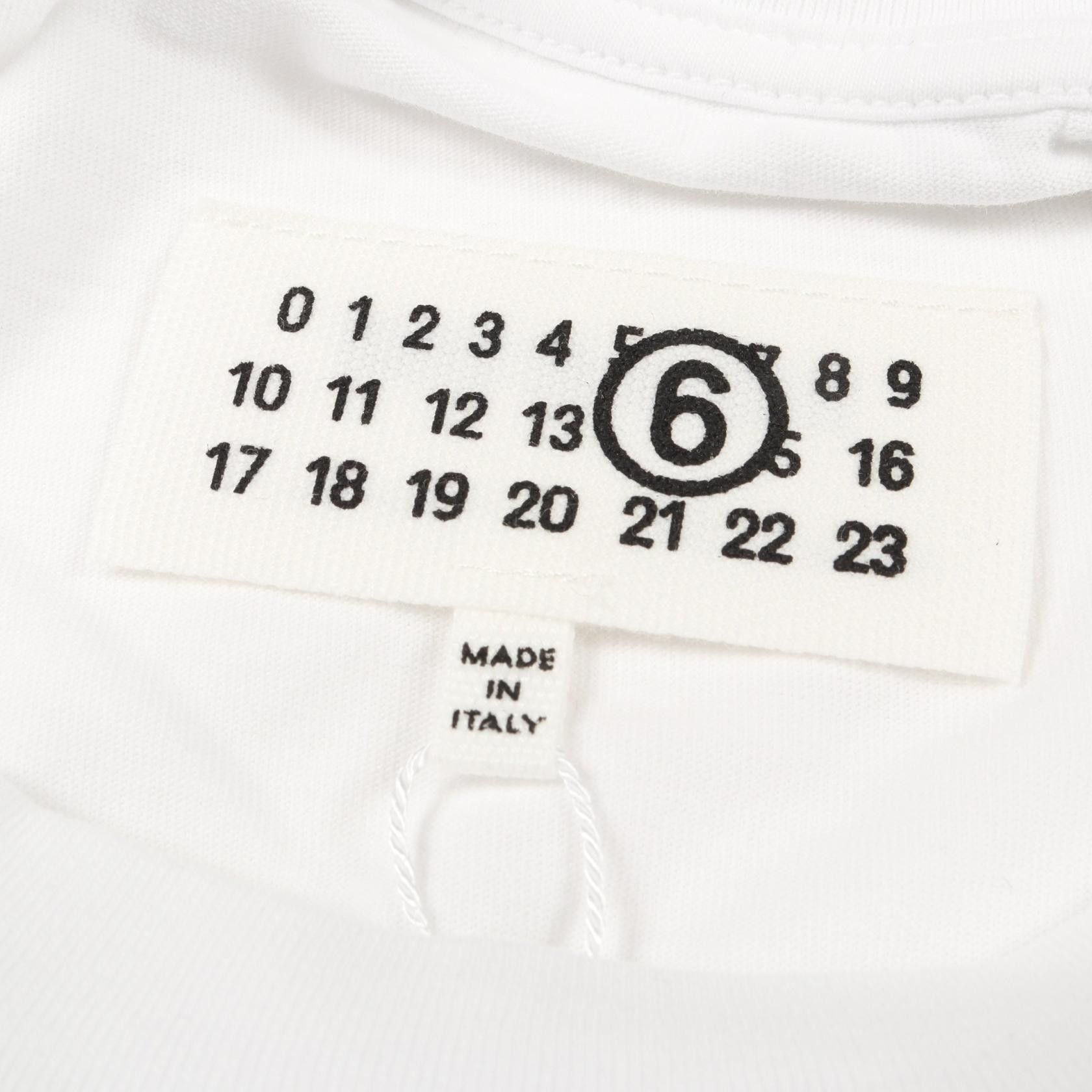 Maison Margiela MM6 Maison Margiela MM6 Tape Label Cotton T Shirt Textile T-Shirts S62GD0210M20115100S DUTY FREE for USA Size ONE SIZE - 3 Thumbnail
