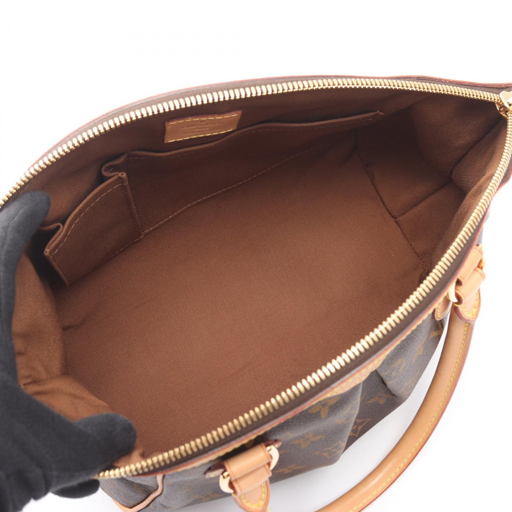 Louis Vuitton Louis Vuitton Louis Vuitton Tivoli PM Monogram Handbag Textile Handbag M40143 DUTY FREE for USA Size ONE SIZE - 3 Thumbnail