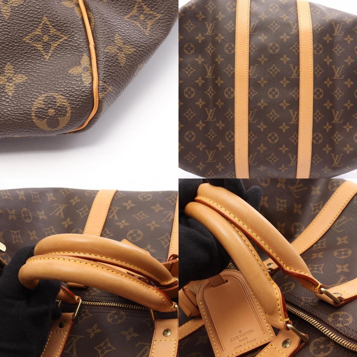 Louis Vuitton Louis Vuitton Louis Vuitton Keepall Boston Bag Monogram Coated Canvas Textile Travel Bag M41428 DUTY FREE for USA Size ONE SIZE - 9 Thumbnail