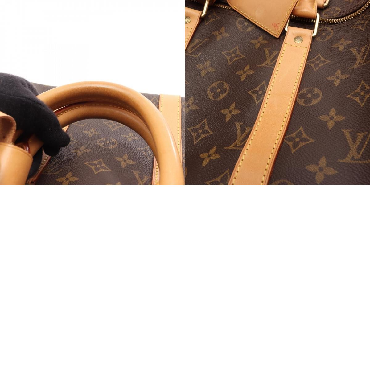 Louis Vuitton Louis Vuitton Louis Vuitton Keepall Boston Bag Monogram Coated Canvas Textile Travel Bag M41428 DUTY FREE for USA Size ONE SIZE - 10 Thumbnail