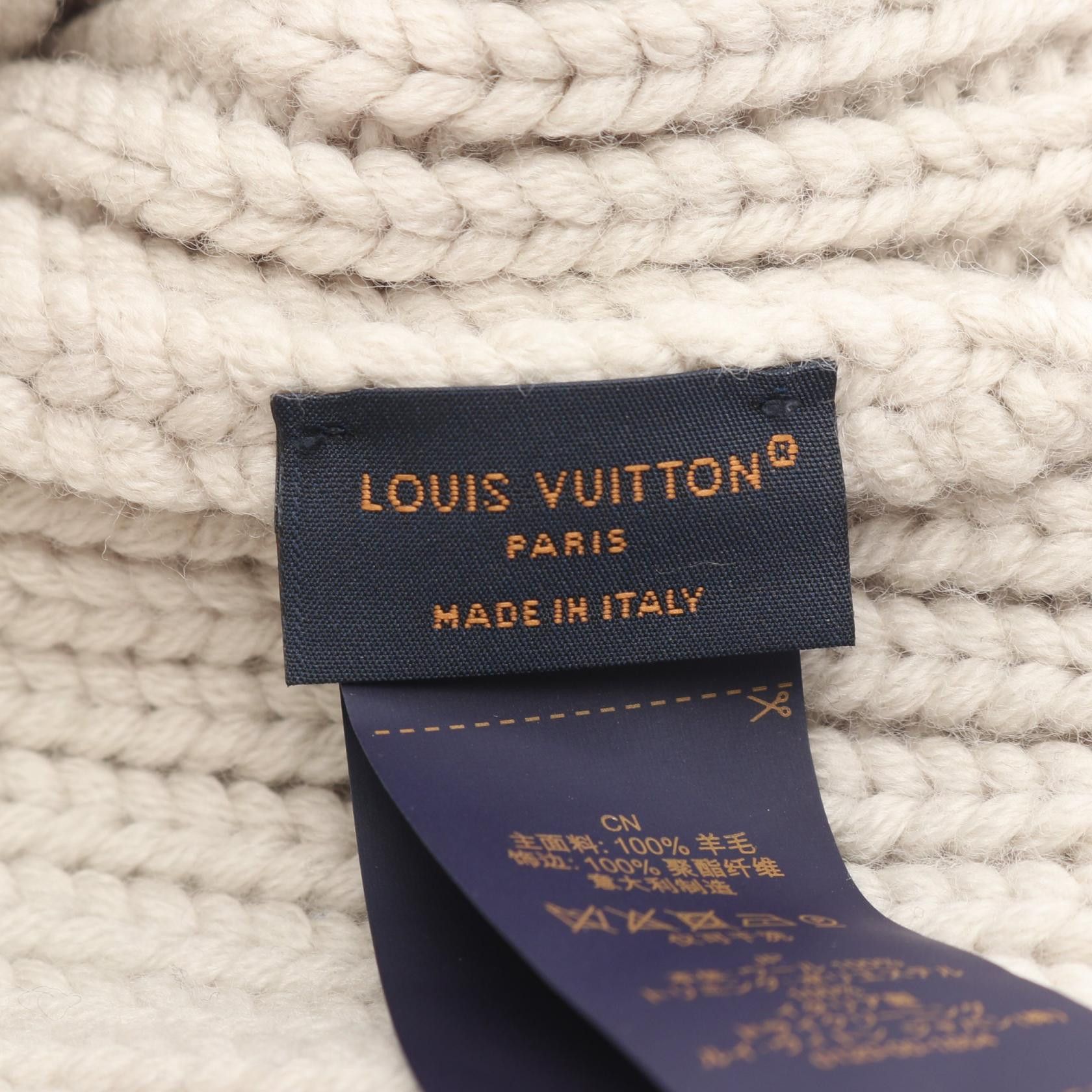 Louis Vuitton Louis Vuitton Louis Vuitton LV Birds Wool Knit Cap Textile Hats M7817A DUTY FREE for USA Size ONE SIZE - 4 Thumbnail
