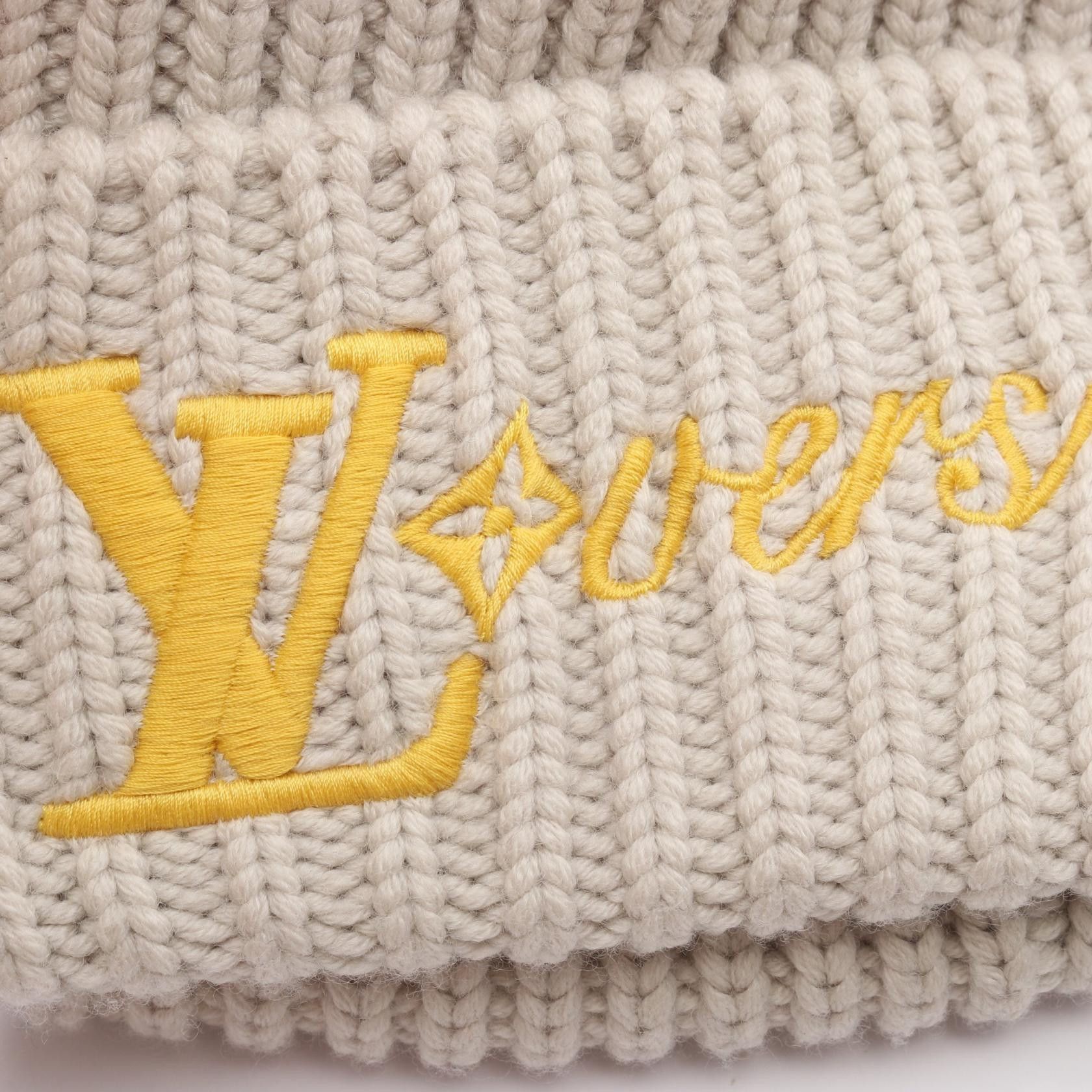 Louis Vuitton Louis Vuitton Louis Vuitton LV Birds Wool Knit Cap Textile Hats M7817A DUTY FREE for USA Size ONE SIZE - 6 Thumbnail