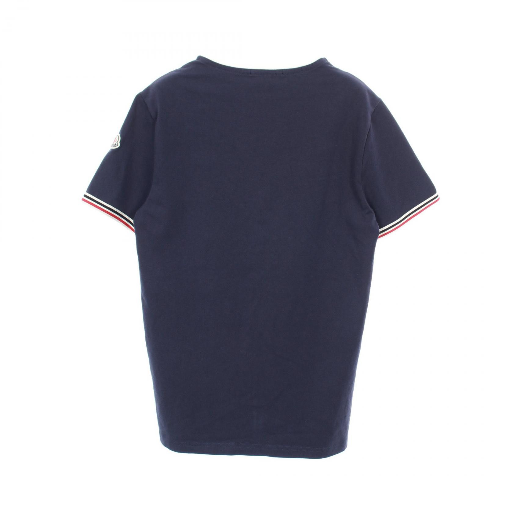 Moncler Moncler Moncler Cotton Short Sleeve T Shirt Textile T-Shirts B10918100000 DUTY FREE for USA Size ONE SIZE - 2 Thumbnail
