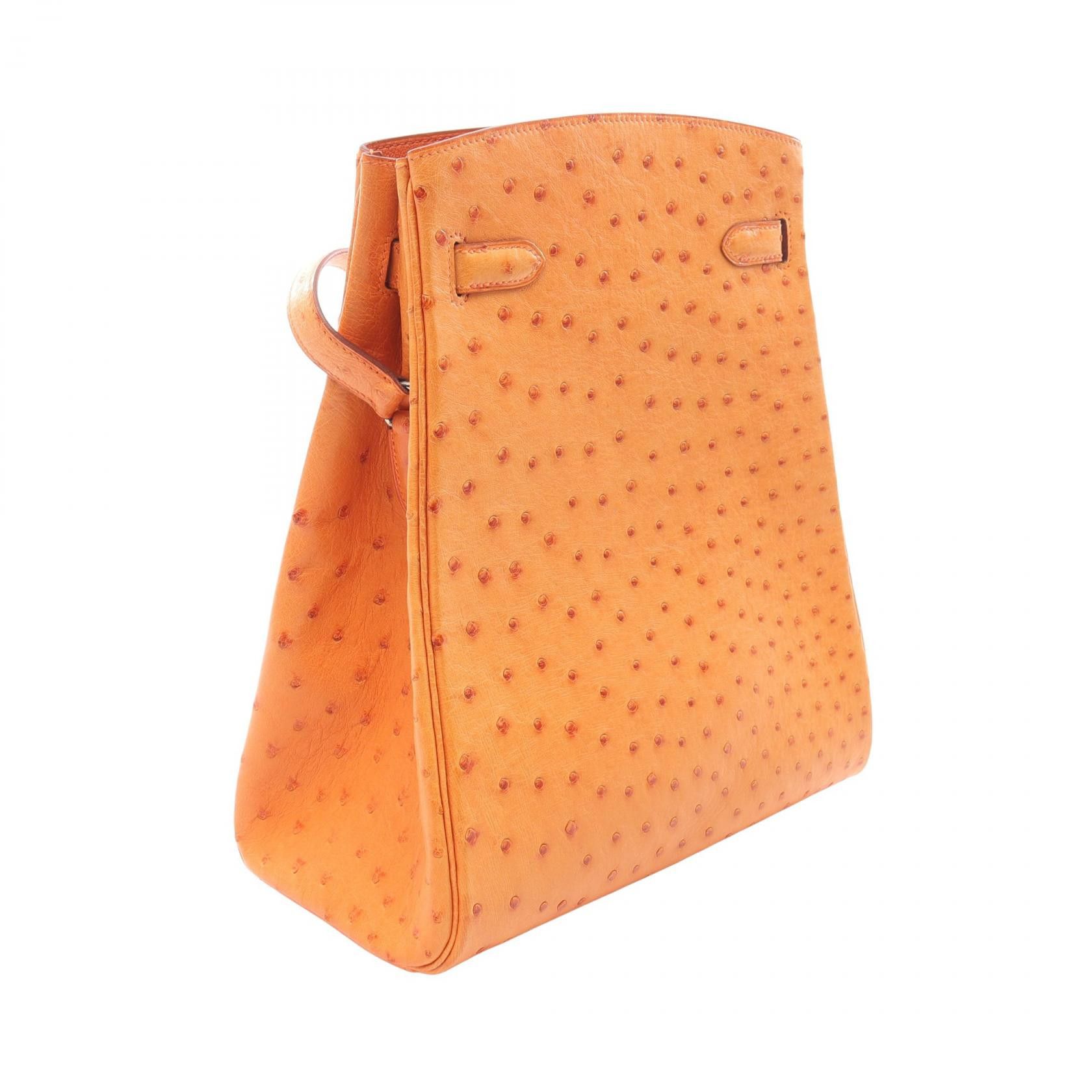 Hermes Hermes Hermes Kelly Sports MM Ostrich Shoulder Bag Leather Shoulder Bag E DUTY FREE for USA Size ONE SIZE - 2 Thumbnail