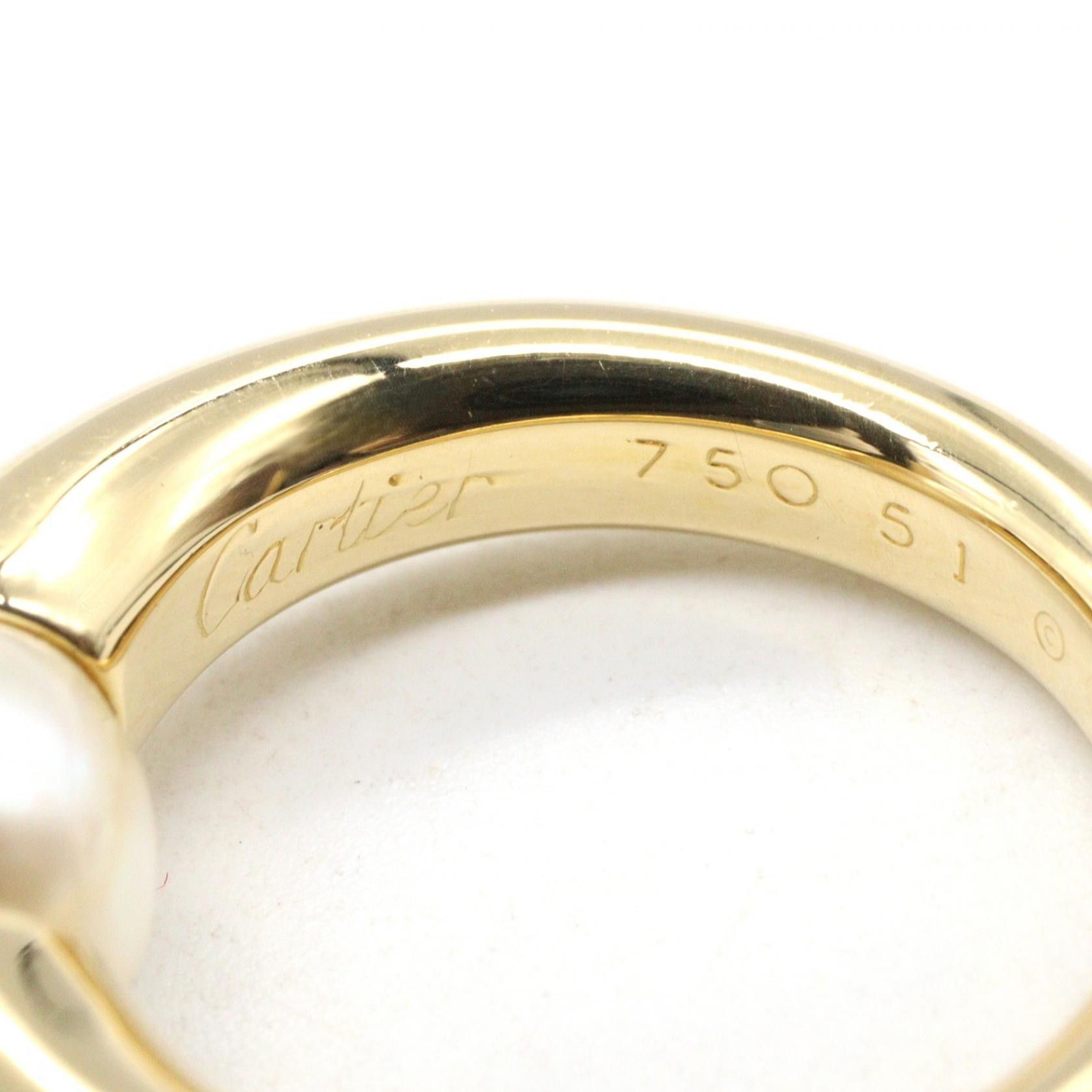 Cartier Cartier Cartier Akoya Pearl Au750 Ring Size 51 Precious Metal Ring DUTY FREE for USA Size ONE SIZE - 4 Thumbnail