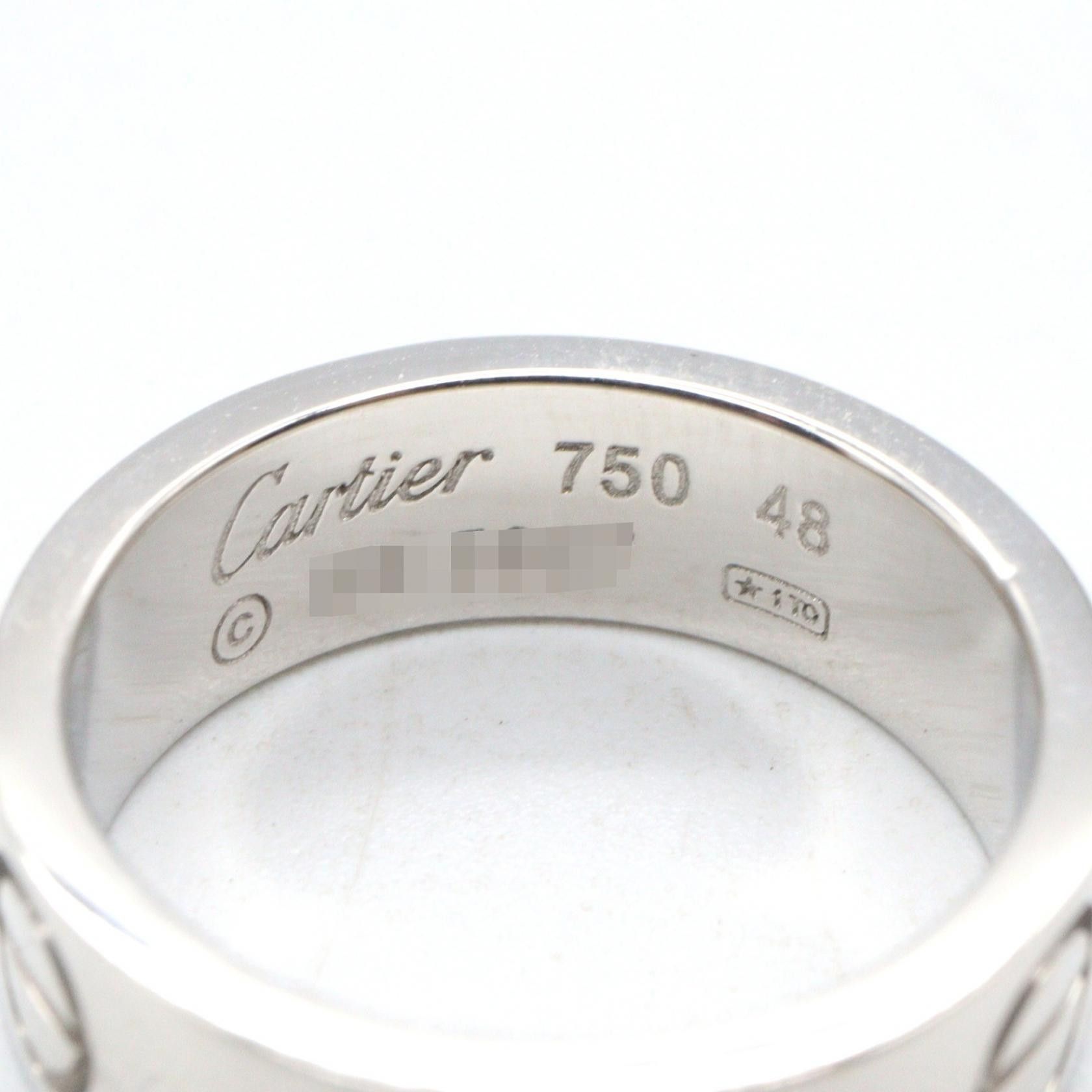 Cartier Cartier Cartier Love Au750 White Gold Ring Size 7 Precious Metal Ring B4084700 DUTY FREE for USA Size ONE SIZE - 3 Thumbnail