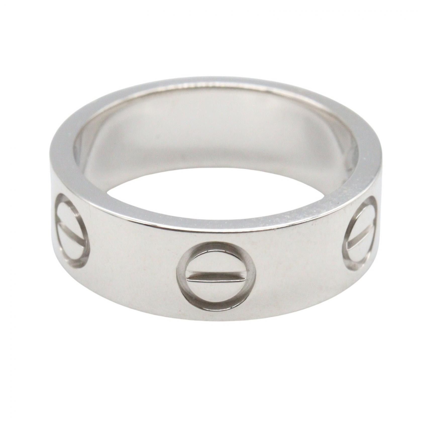 Cartier Cartier Cartier Love Au750 White Gold Ring Size 7 Precious Metal Ring B4084700 DUTY FREE for USA Size ONE SIZE - 2 Thumbnail
