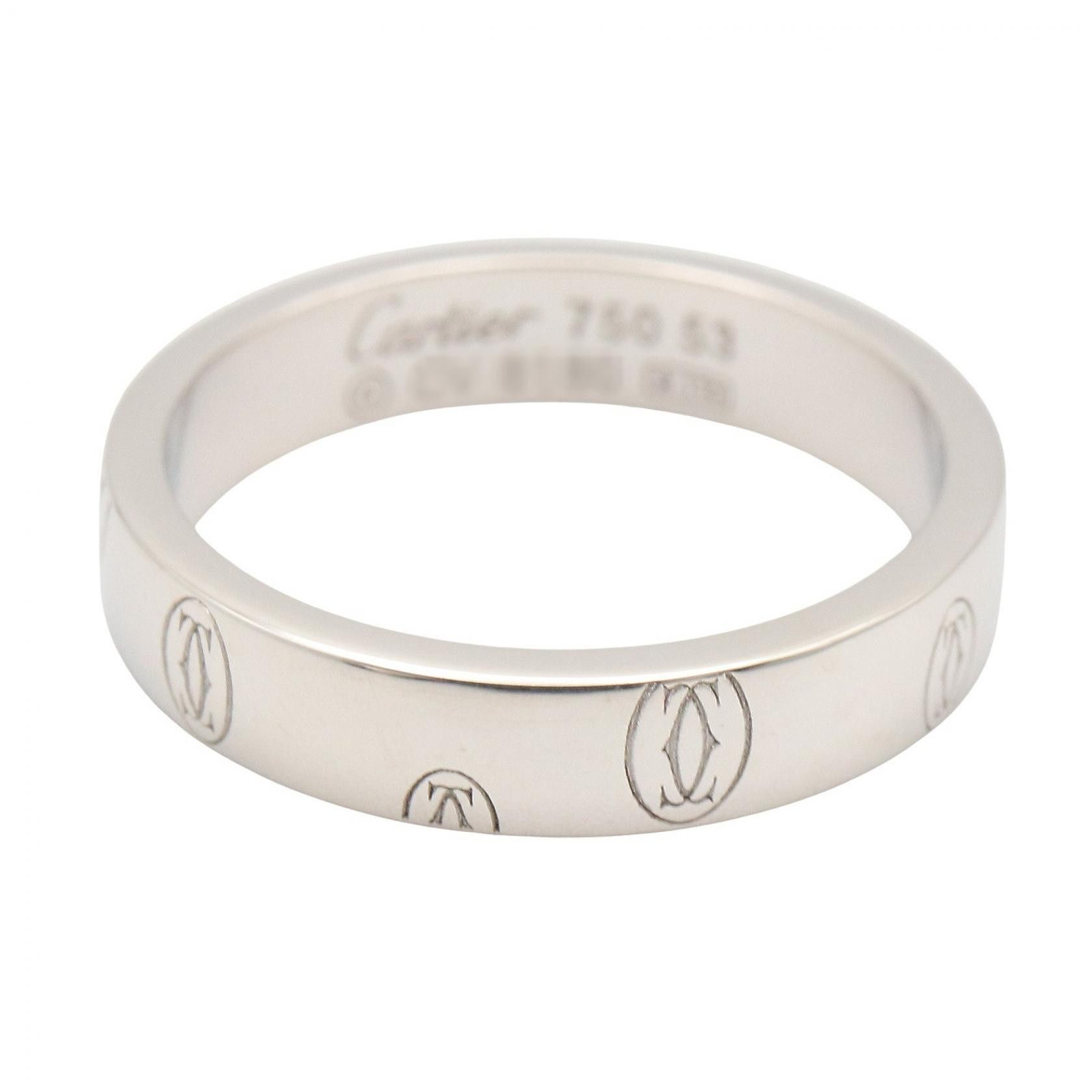 Cartier Cartier Cartier Happy Birthday Au750 White Gold Ring Size 12.5 Precious Metal Ring DUTY FREE for USA Size ONE SIZE - 3 Thumbnail