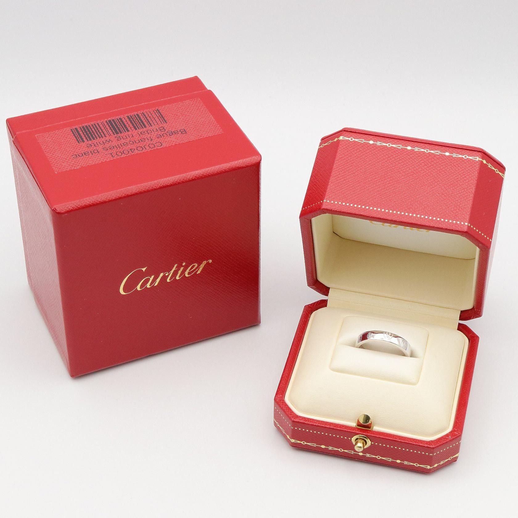 Cartier Cartier Cartier Happy Birthday Au750 White Gold Ring Size 12.5 Precious Metal Ring DUTY FREE for USA Size ONE SIZE - 8 Thumbnail