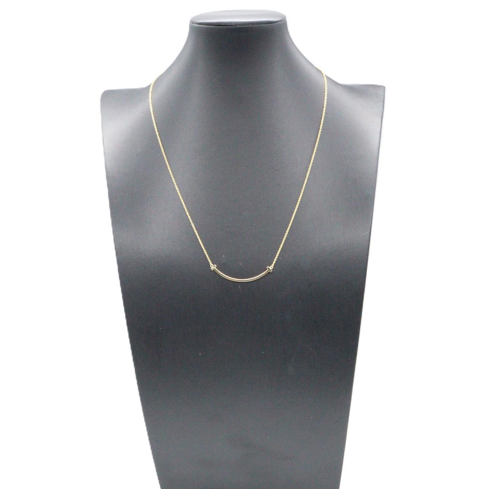 Tiffany & Co. Tiffany & Co. Tiffany＆Co T Smile Small Au750 Necklace Precious Metal Necklace DUTY FREE for USA Size ONE SIZE - 5 Thumbnail