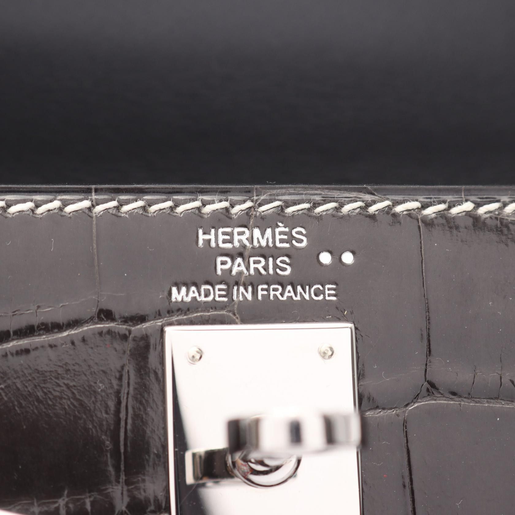 Hermes Hermes Hermes MiniKelly20 Niloticus Handbag Leather Handbag L DUTY FREE for USA Size ONE SIZE - 4 Thumbnail